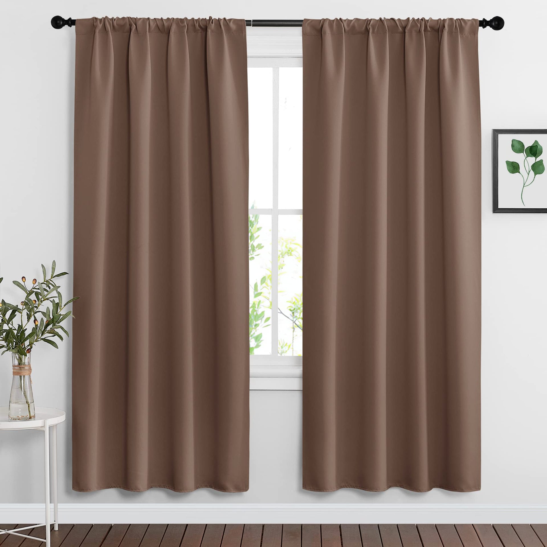 Blackout Curtains for Bedroom Living Room Nursery 72 inches Long