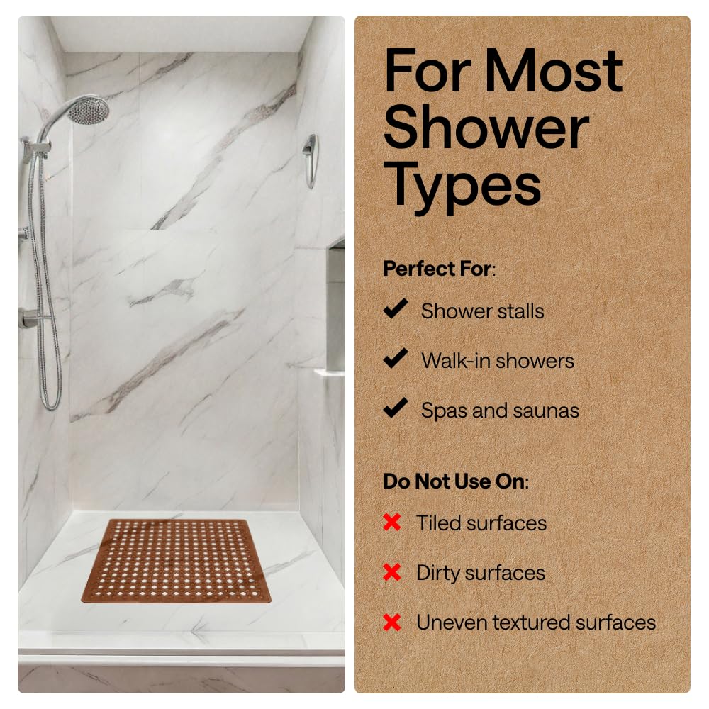 Patented Square Shower Stall Mat