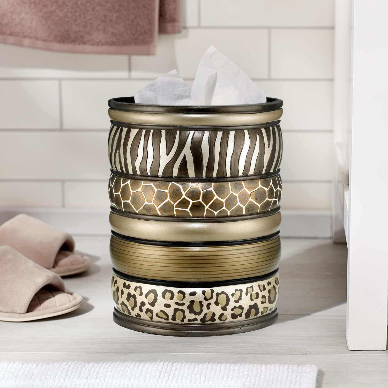 Decorative Trash Can for Bathroom