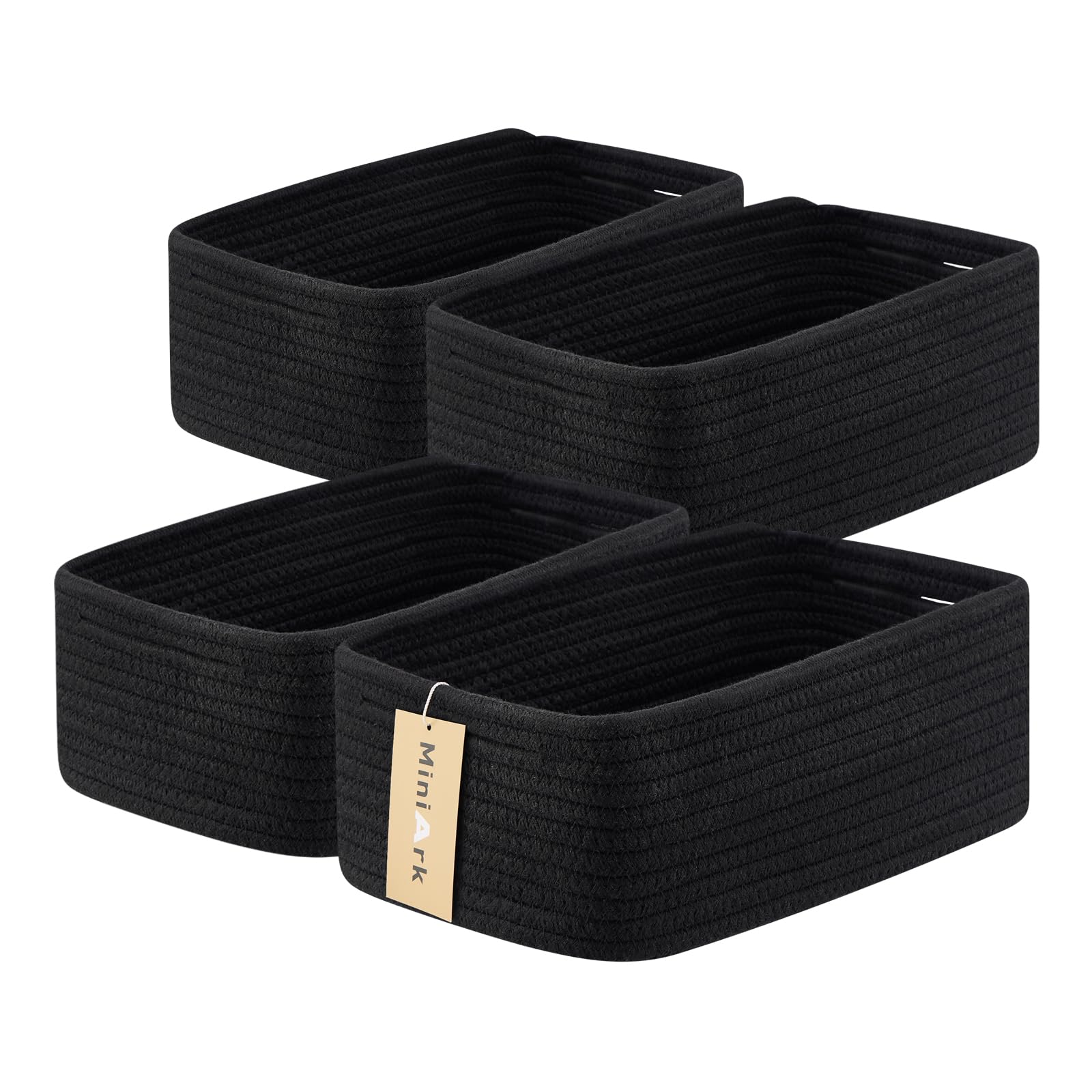 Small Storage Baskets for Organizing (4 Count)