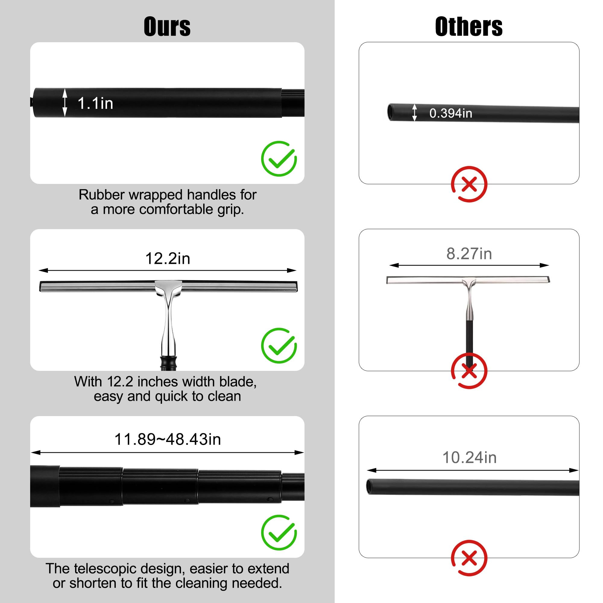 2 in 1 Window Squeegee