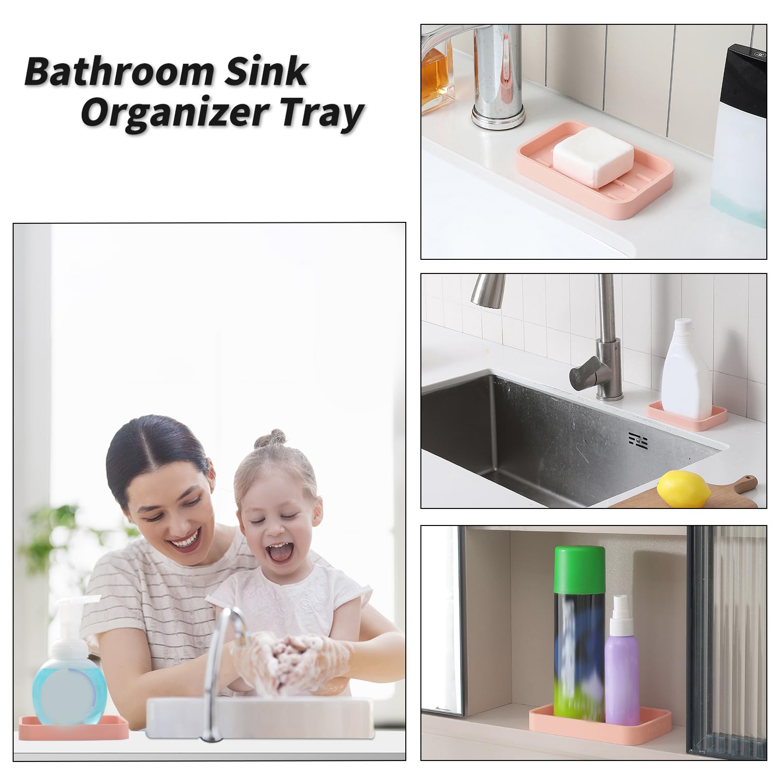 Silicone Kitchen Sink Organizer Tray for Multiple Usage
