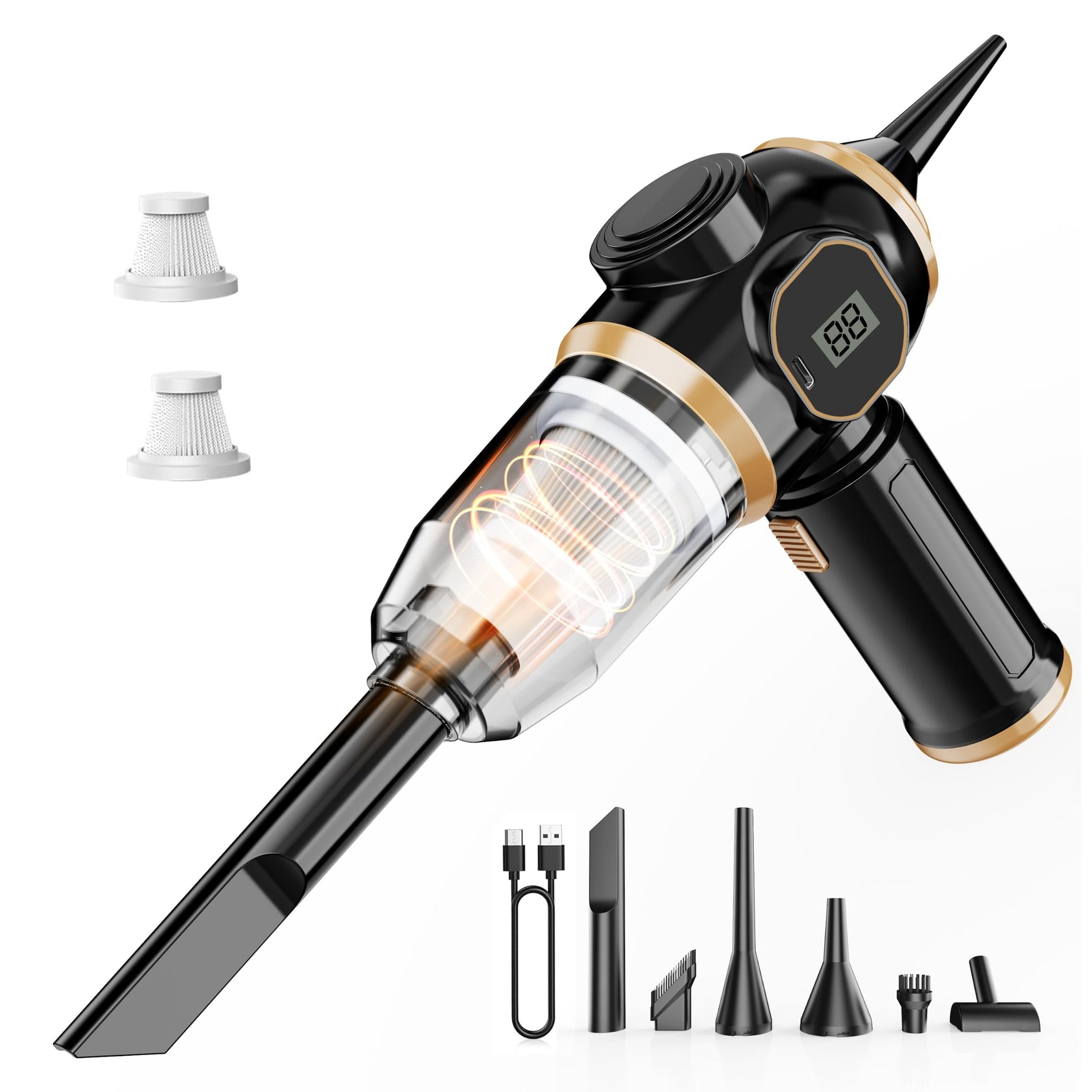 Brushless Motor Portable Cordless Car Vacuum Cleaner