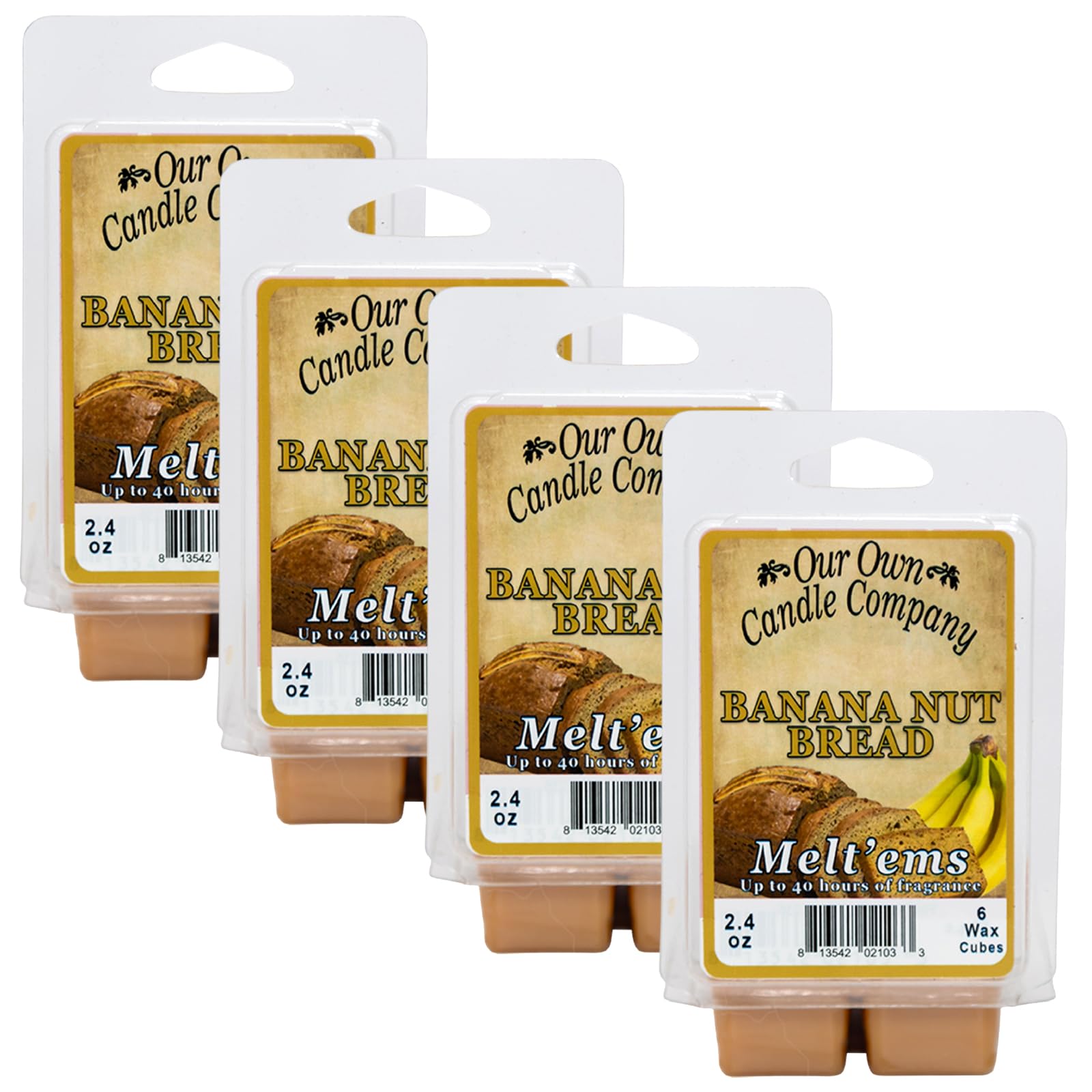 Banana Nut Bread Wax Melts (4 Count)