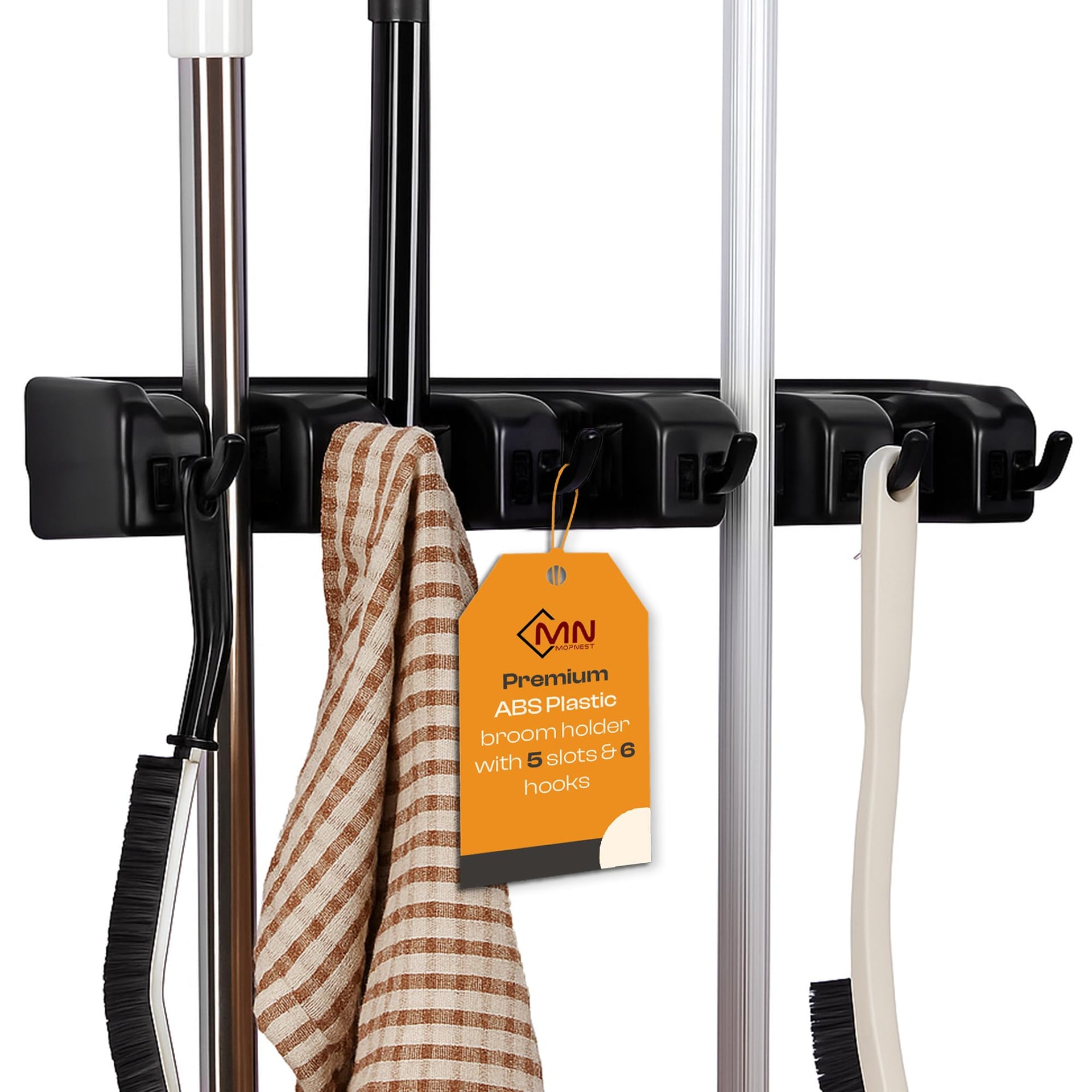 ABS Plastic Broom Holder Wall Mount
