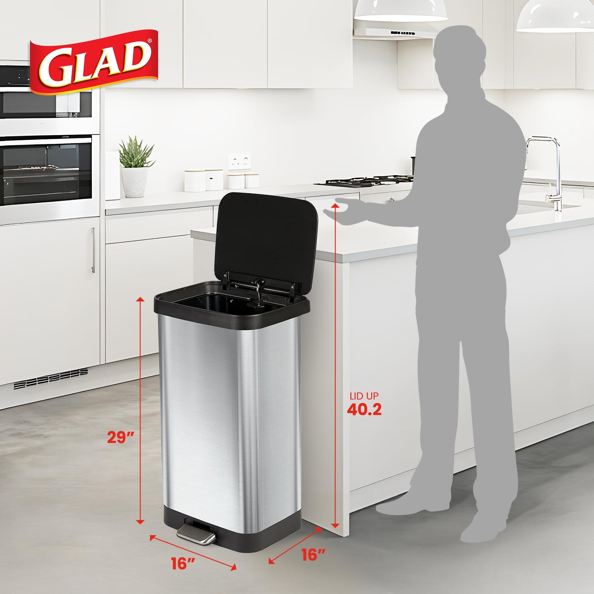 Stainless Steel Trash Can