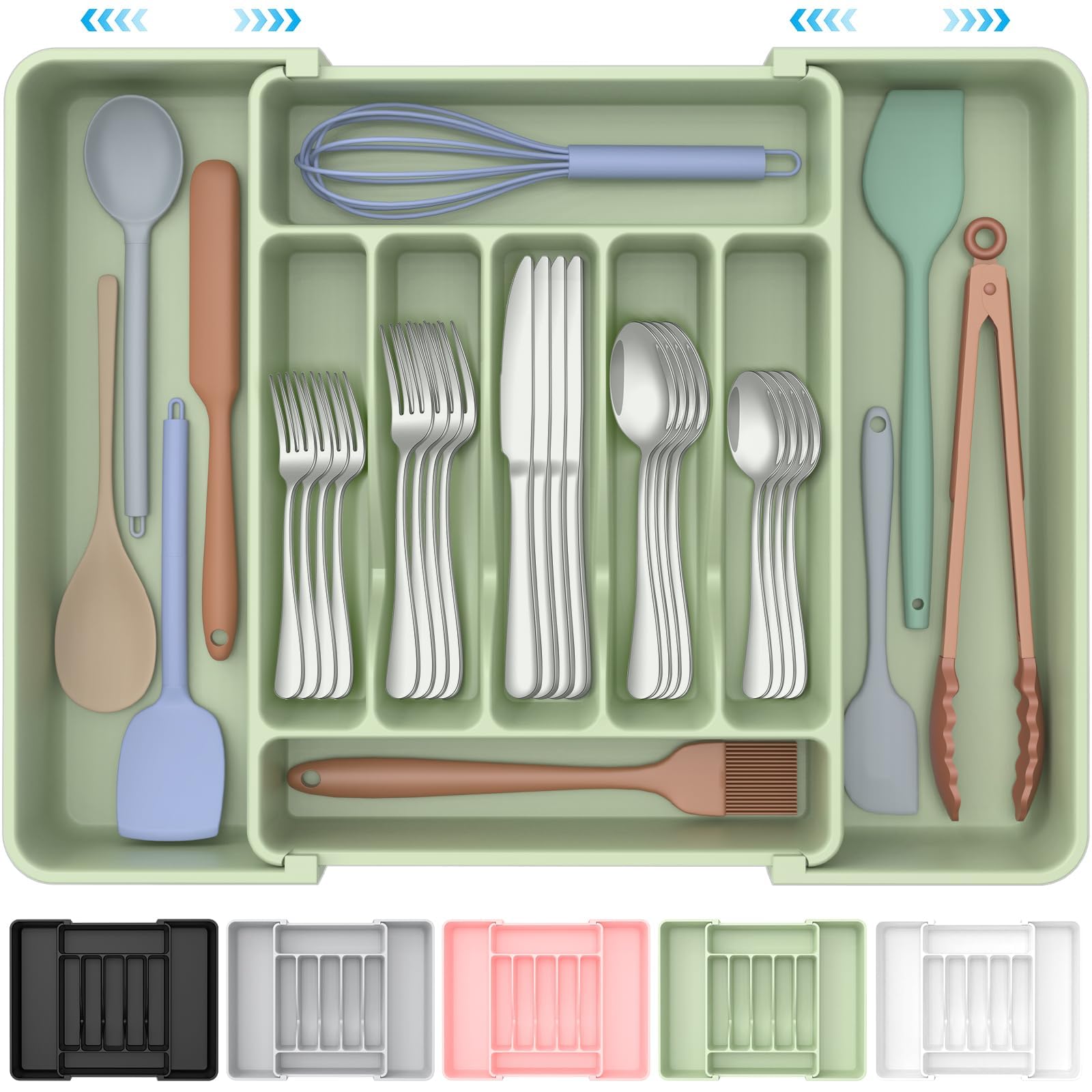 Extra Large Expandable Silverware Organizer