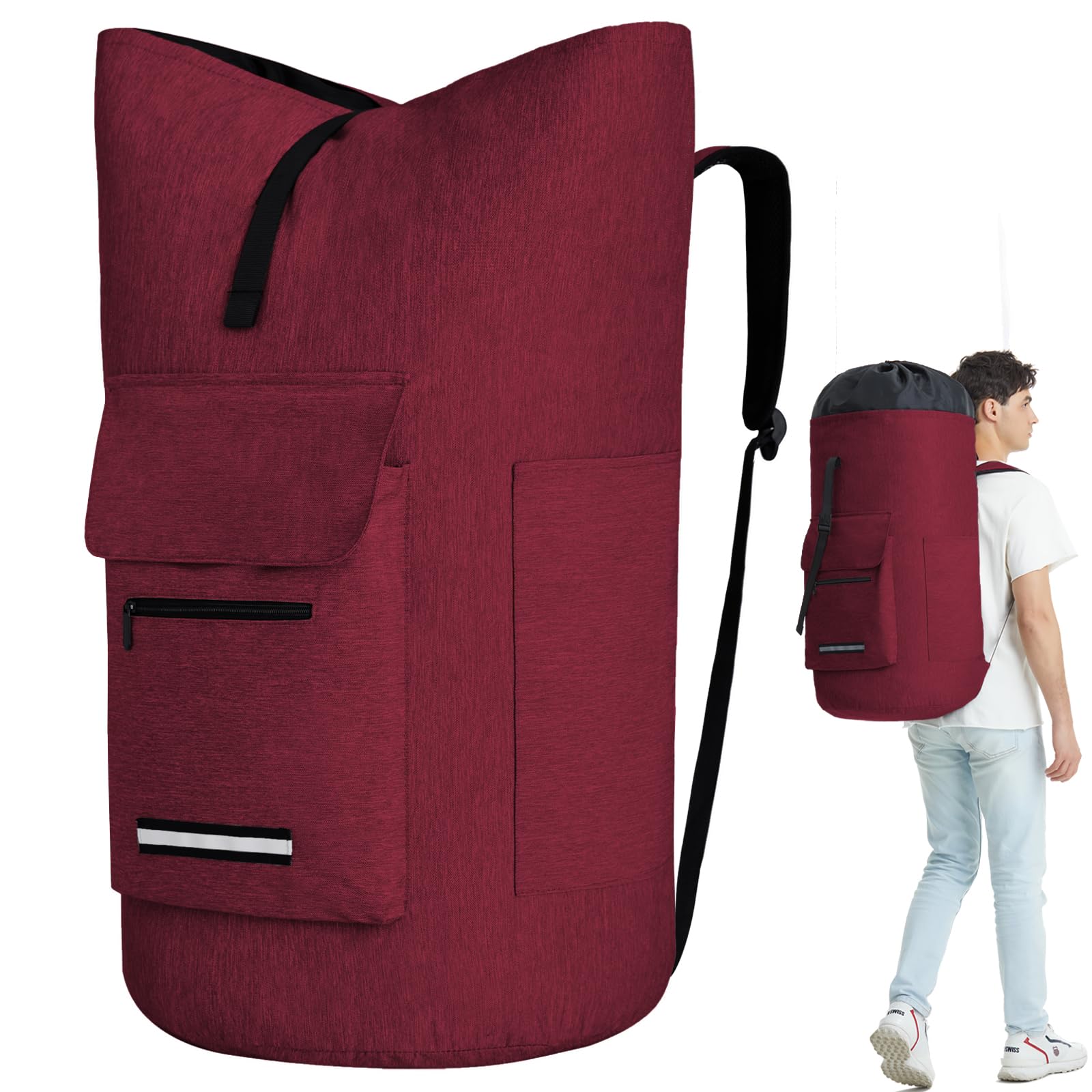 Laundry Bag With 4 Pockets