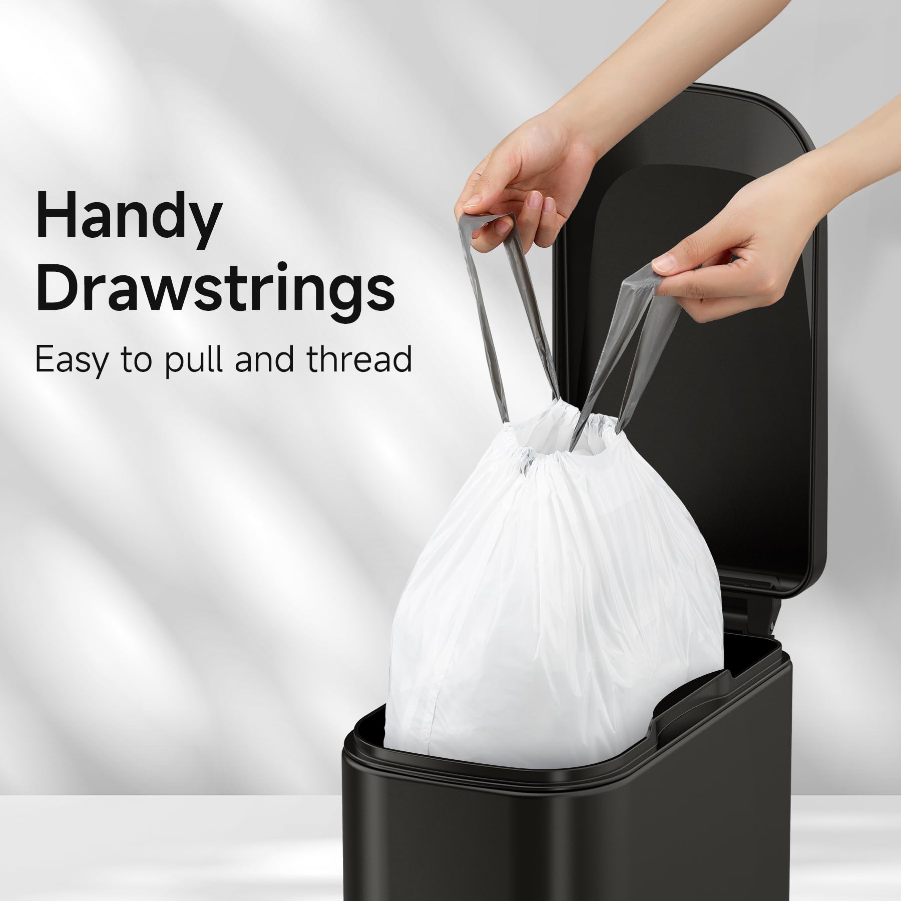 Drawstring 4 Gallon Trash Bags (60 Count)