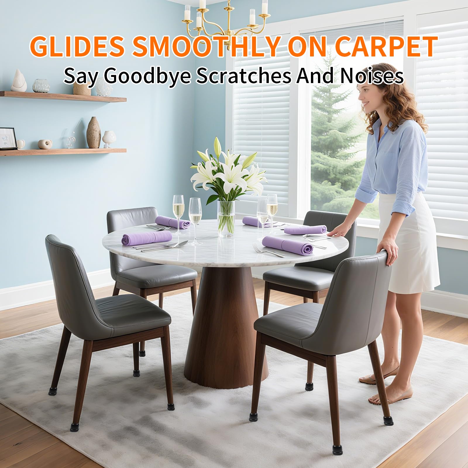 Chair Sliders for Carpet