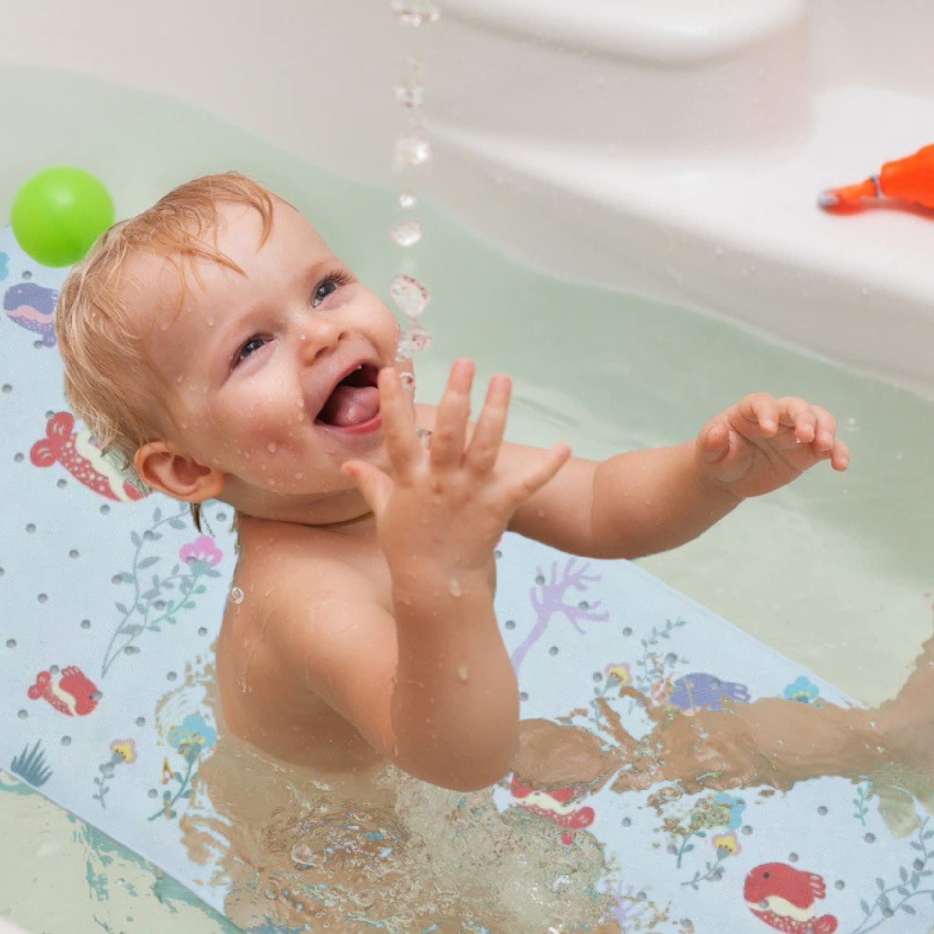 Non Slip Bath & Shower Mat 40x16 Extra Long