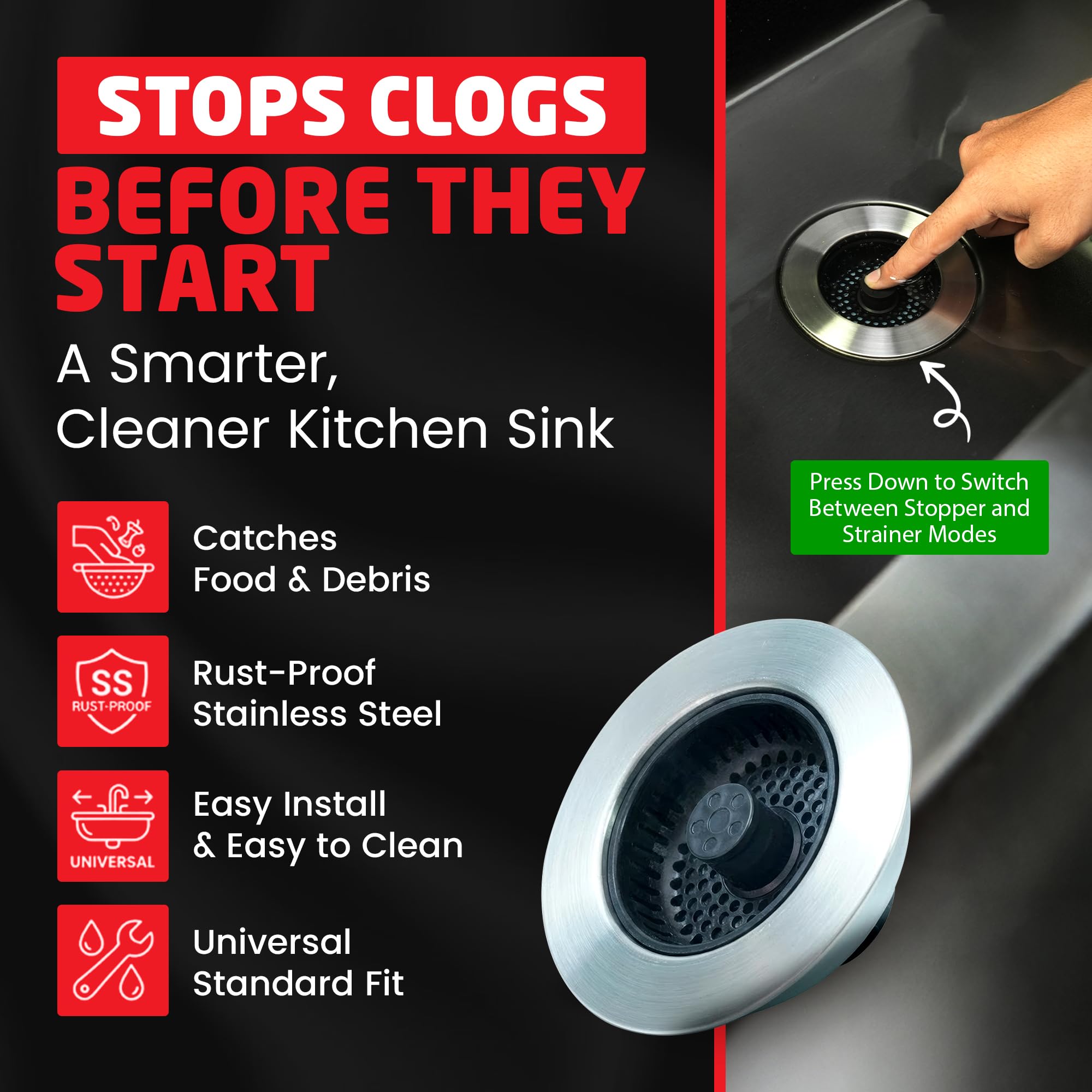Kitchen Sink Drain Strainer