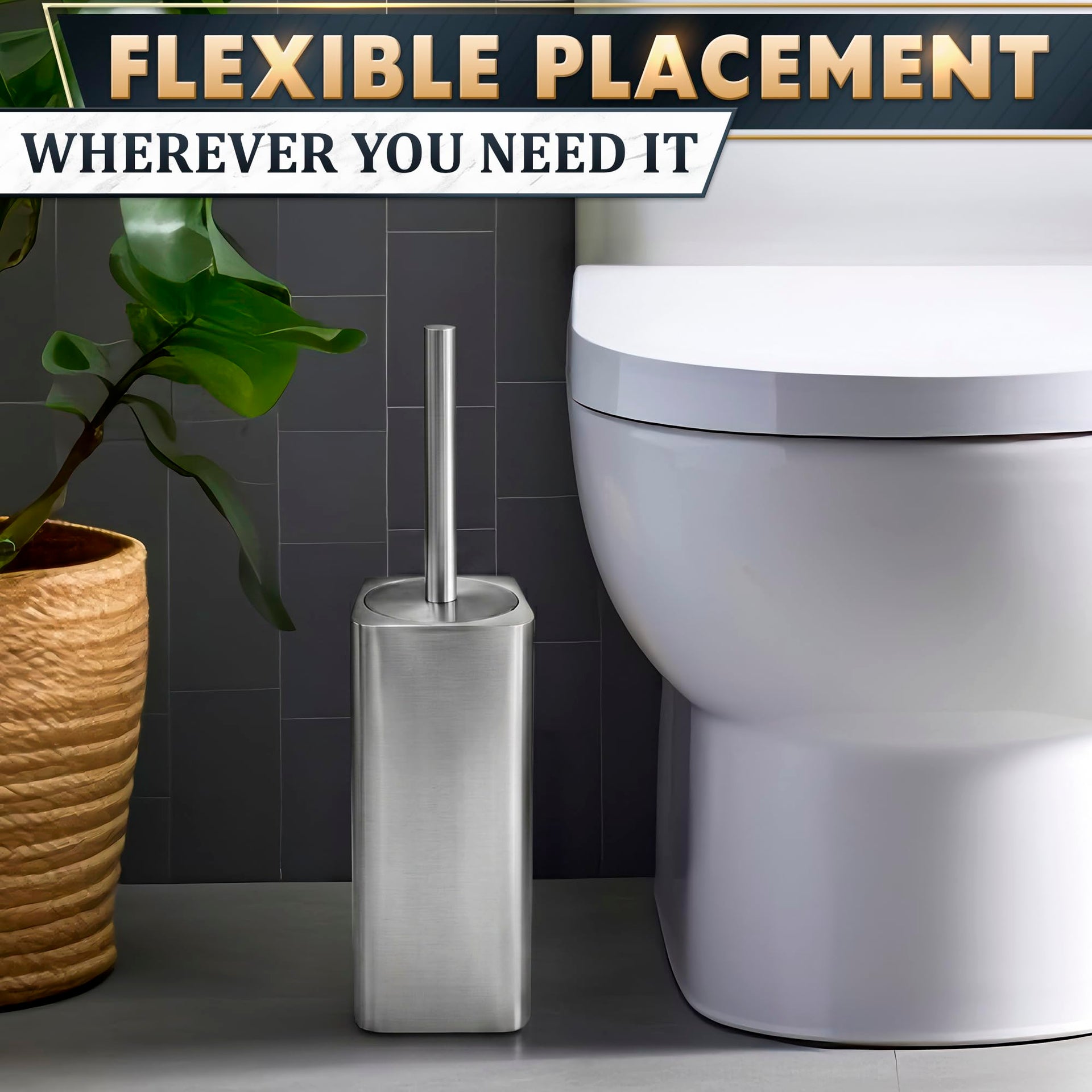 Toilet Brush and Holder Set