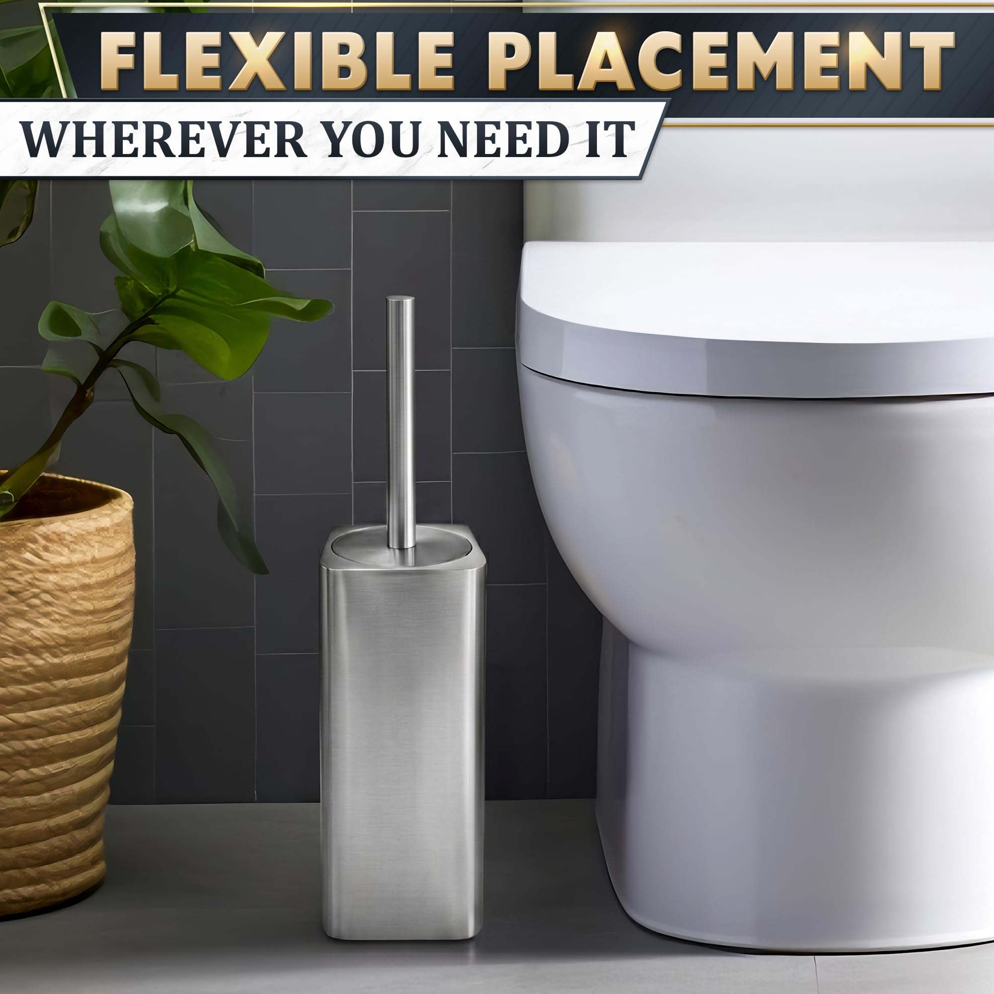 Toilet Brush and Holder Set