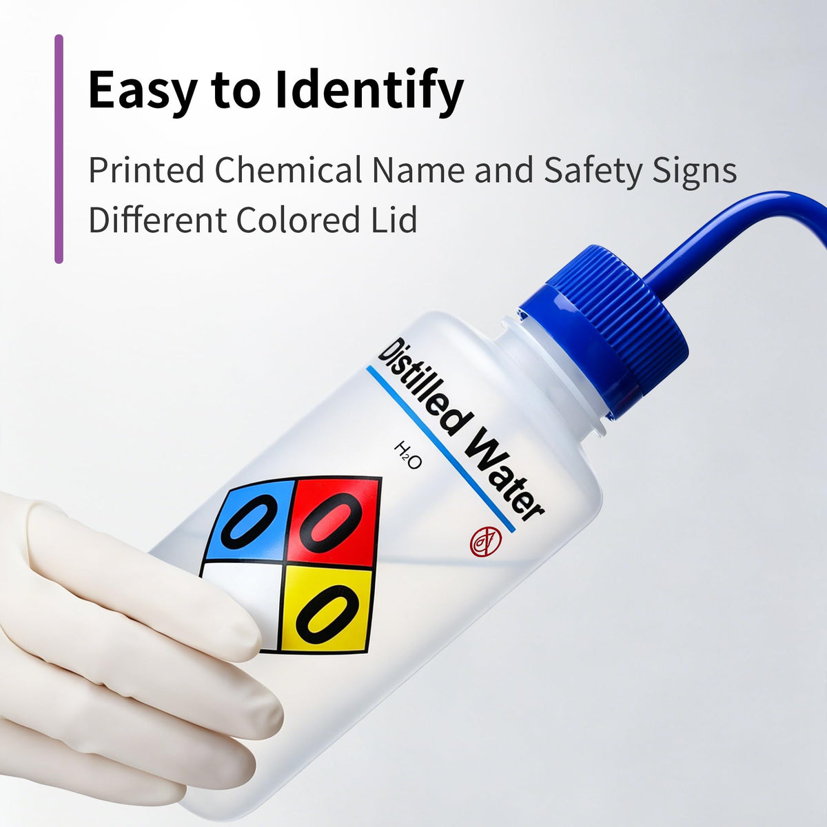 2pcs Safety Wash Bottles (2 Count)
