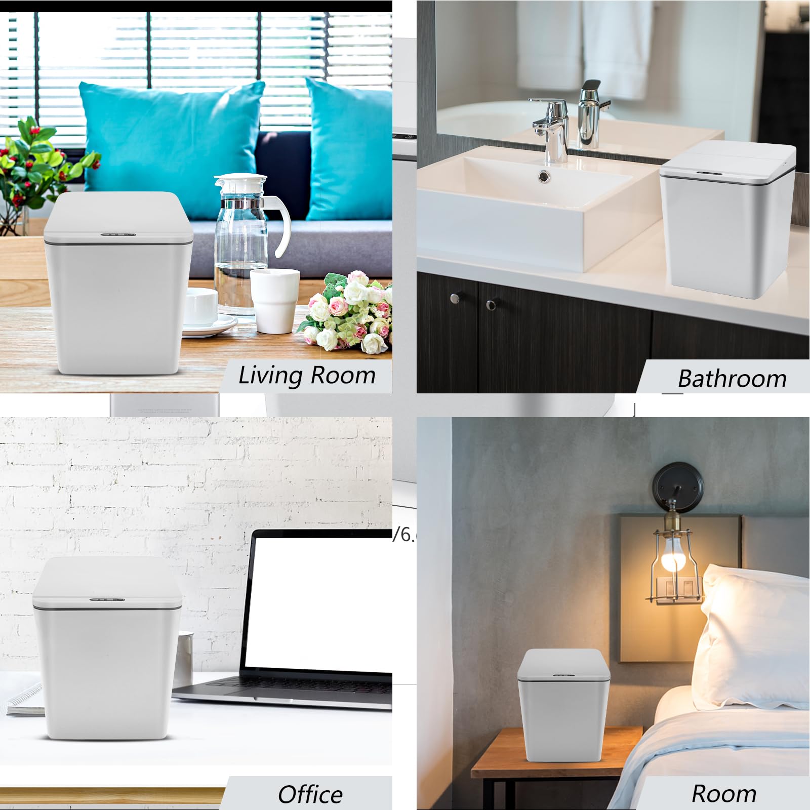 Automatic Small Countertop Trash Can with Lid