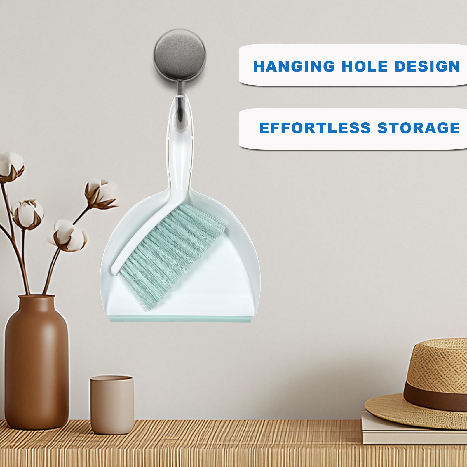 Mini Broom and Dustpan Set Small Dust pan & Brush Set Portable Cleaning Tools for Home Office RV Camping Learning