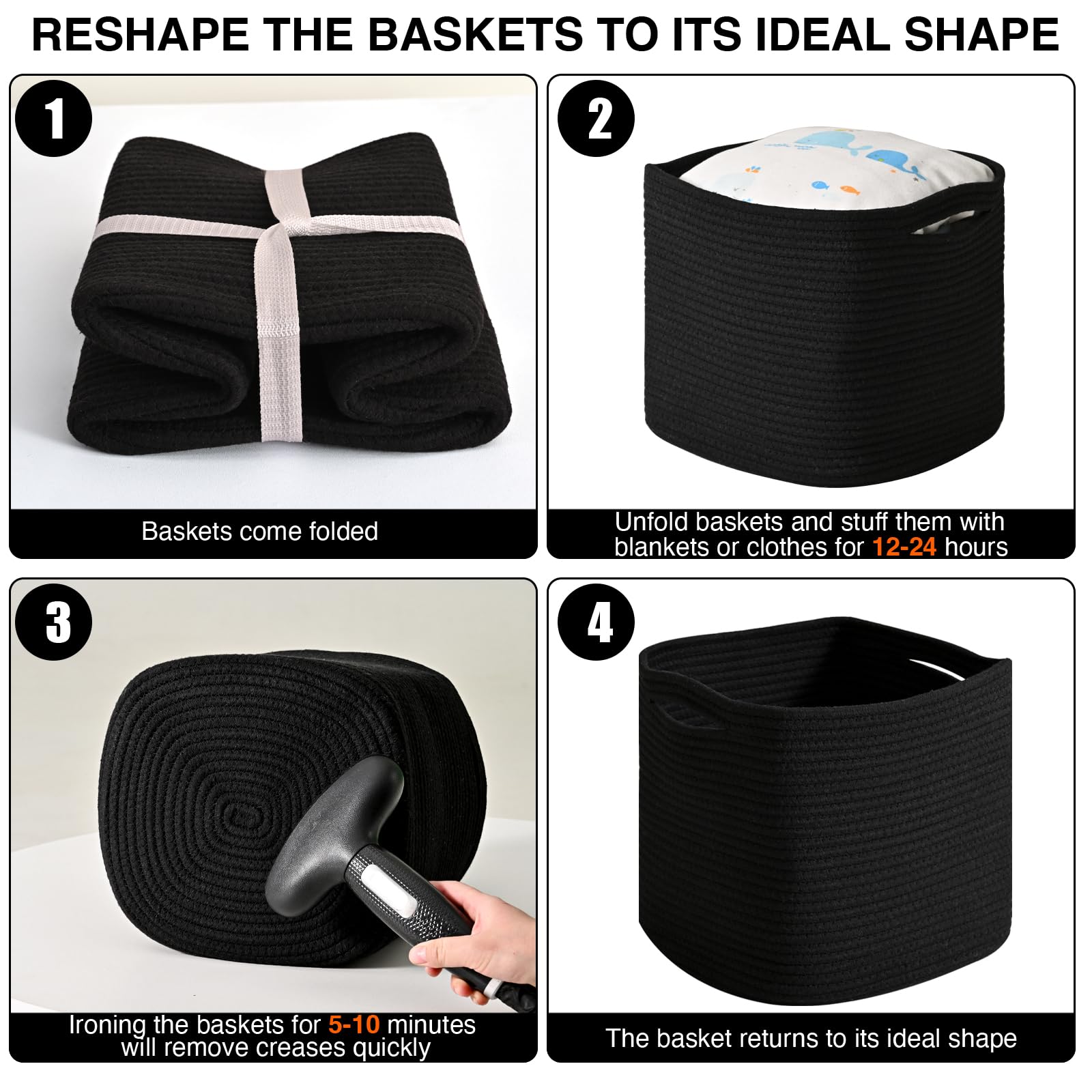 11 Inch Cube Storage Bins (3 Count)