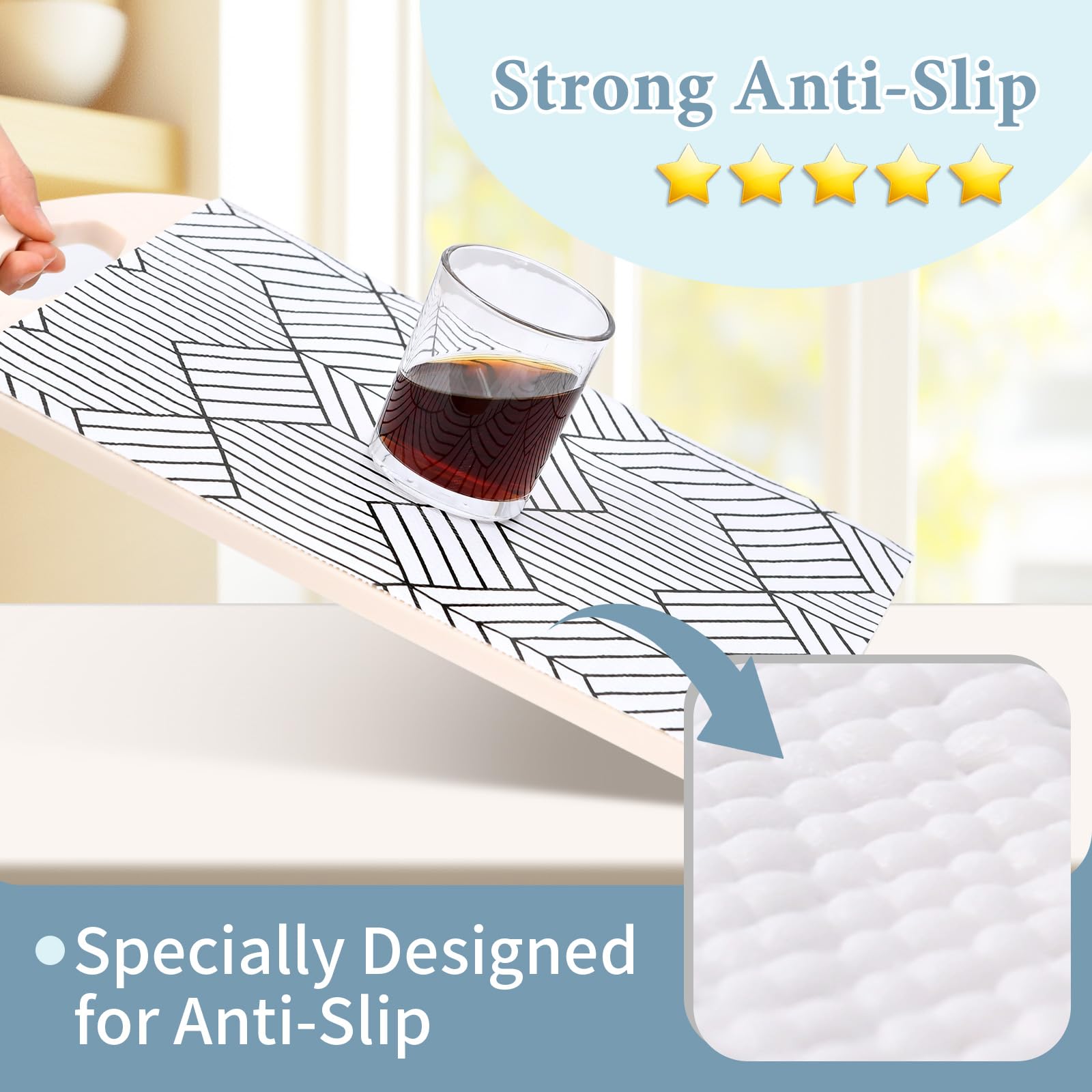 Shelf Liners for Kitchen Cabinets Non Adhesive Shelf Liner Paper Non (1417.2 sq in sq in)