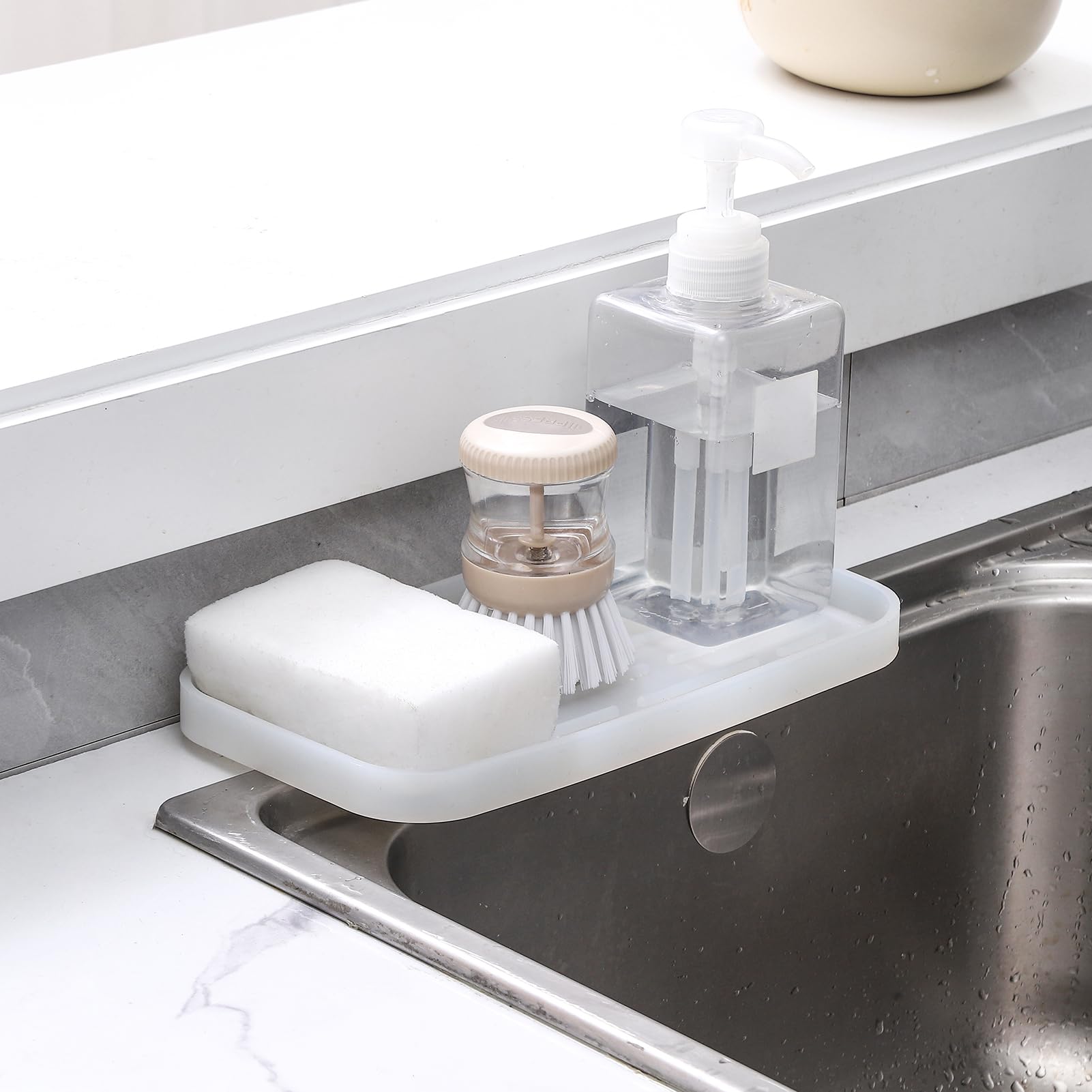 Silicone Kitchen Sink Organizer Tray for Multiple Usage