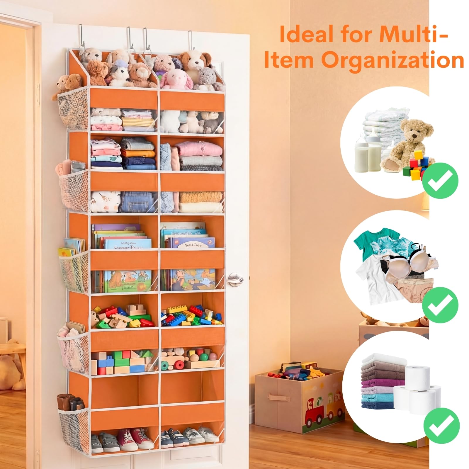 Over The Door Organizer 5 Tiers
