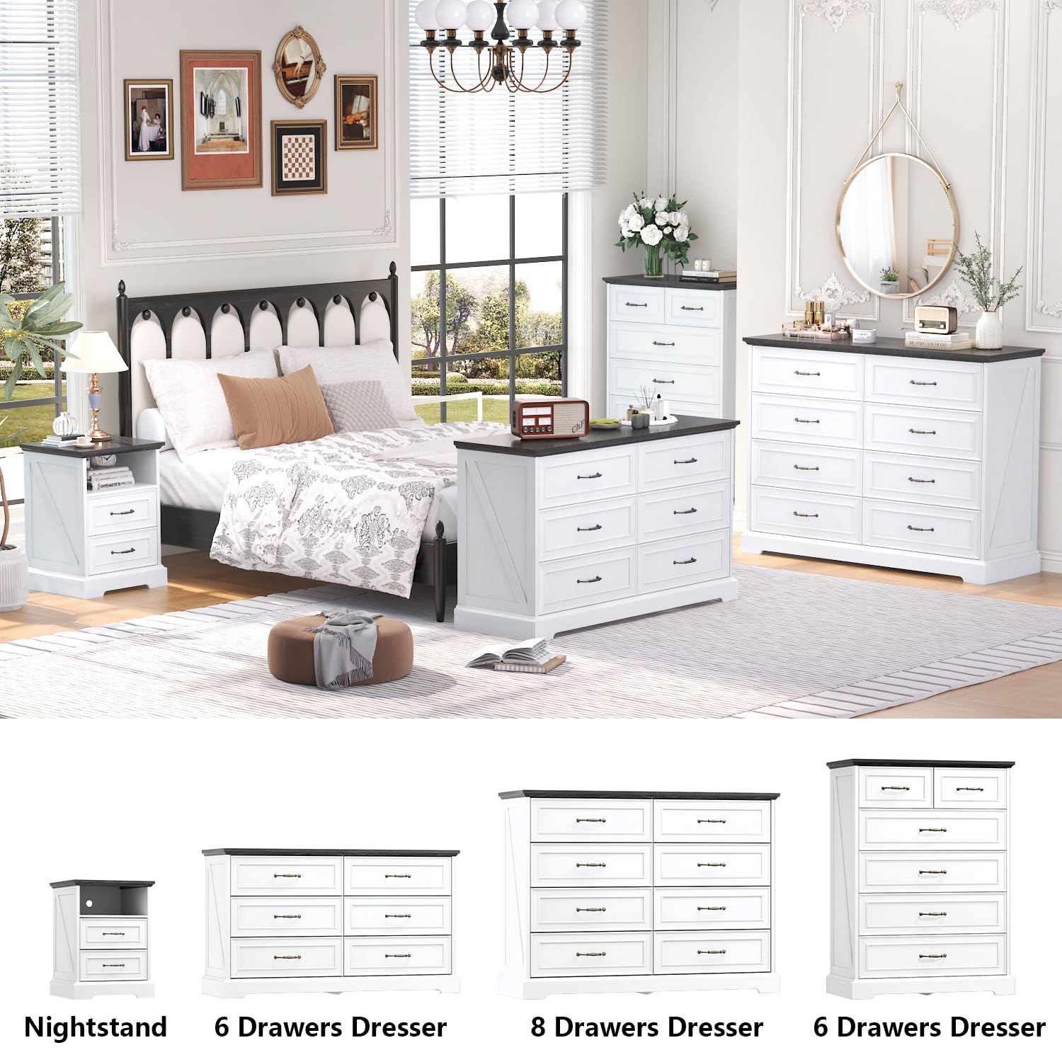 8 Drawer Dresser for Bedroom