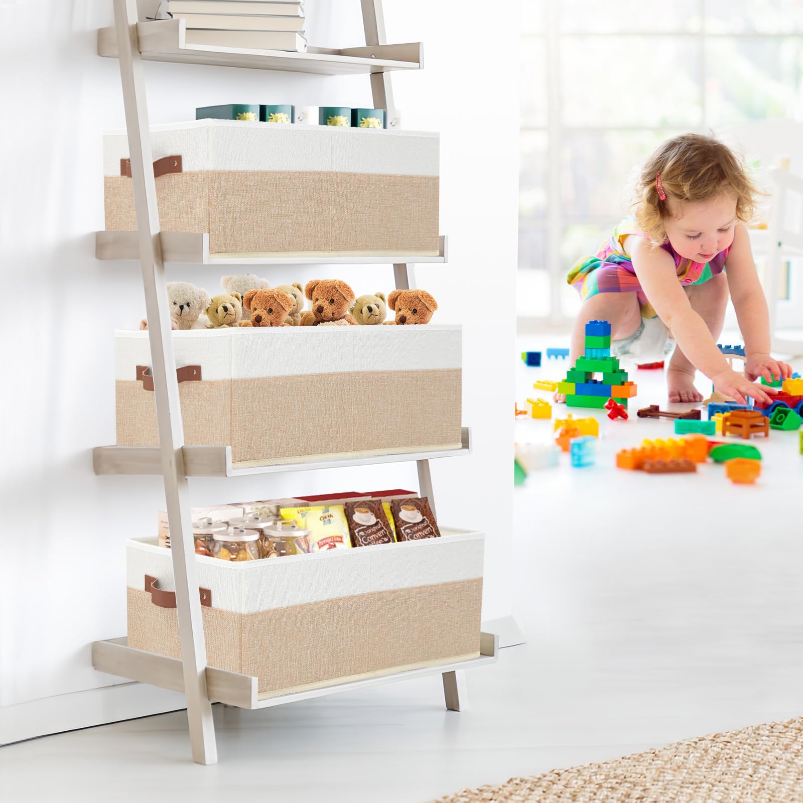 6 Pack Fabric Storage Bins (6 Count)