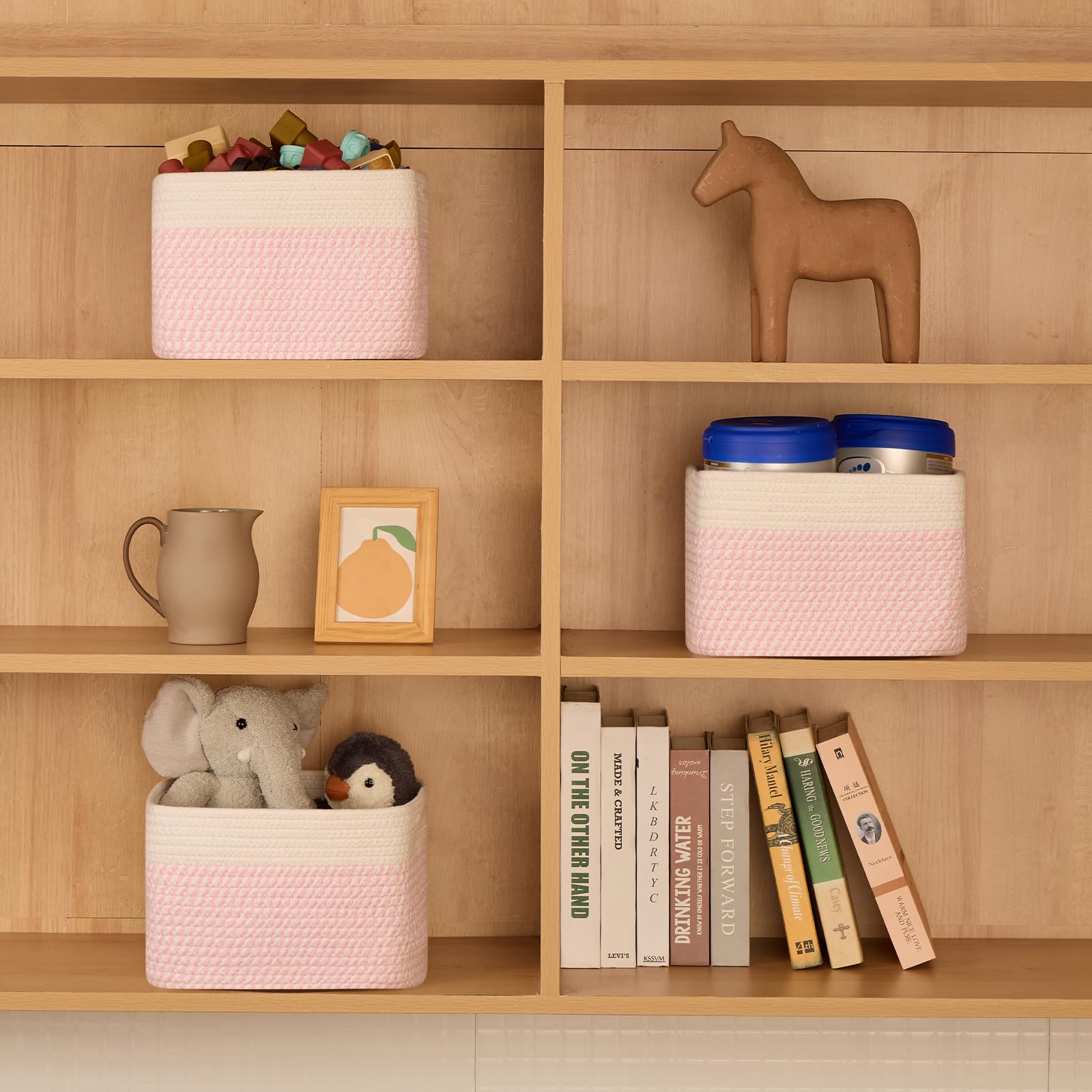 Small Organizing Baskets for Cubes Shelf (3 Count)