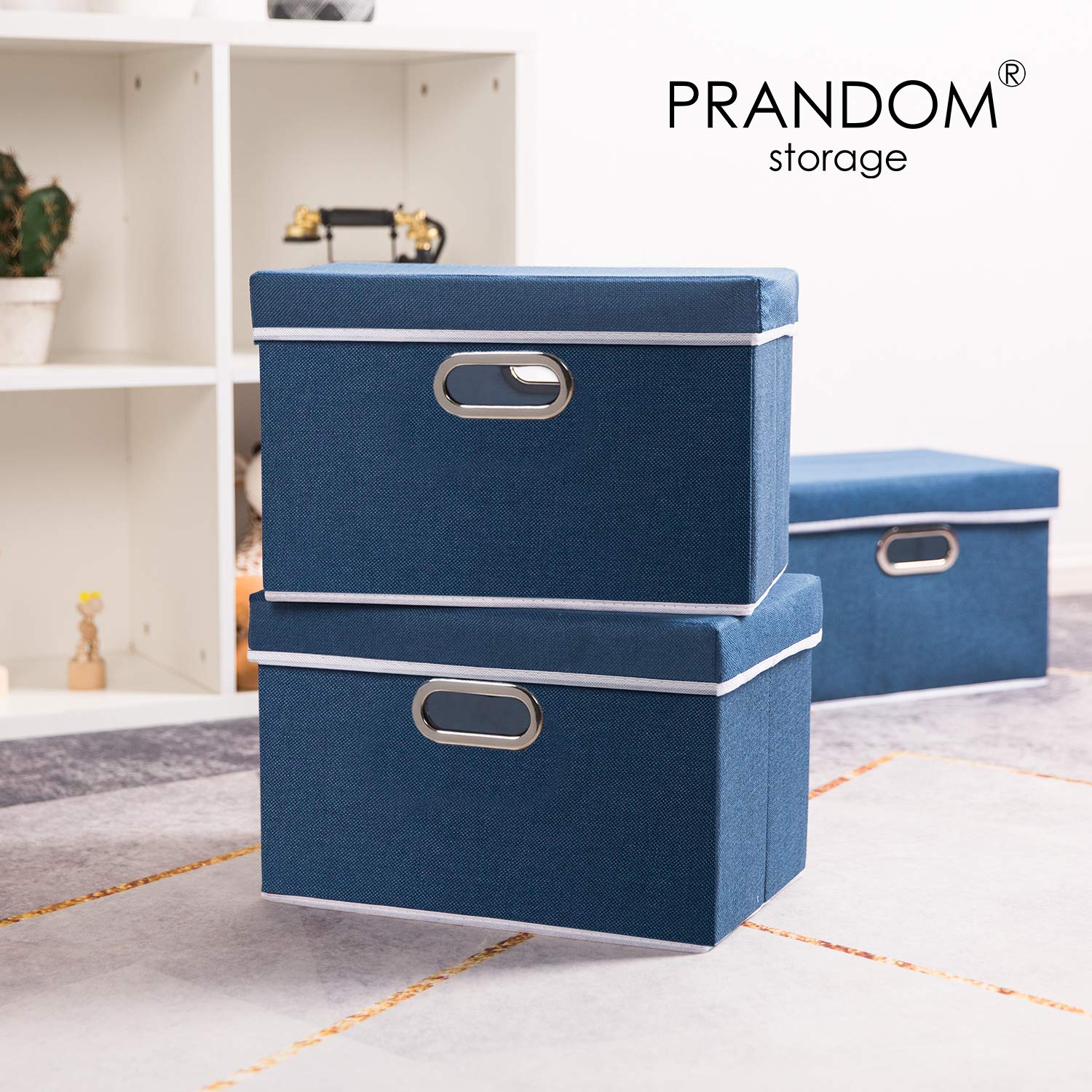 Collapsible Storage Bin with Lid [1