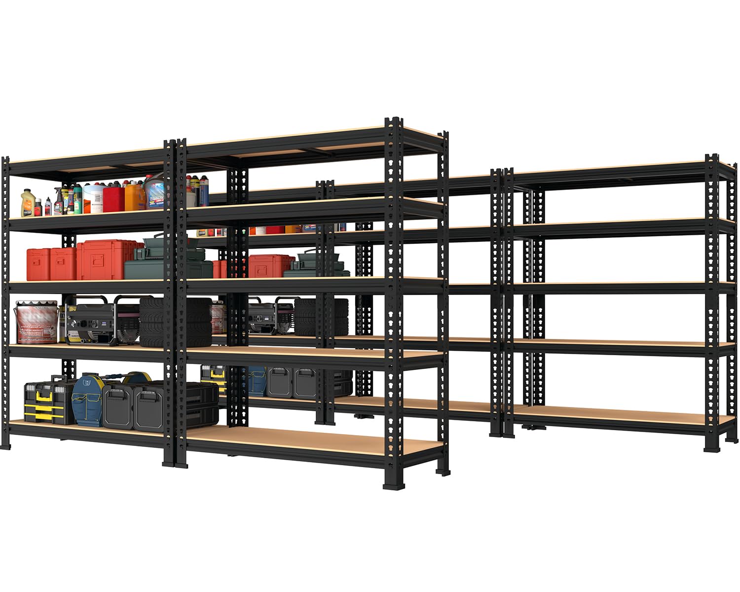5 Tier Garage Storage Shelves (5 Count)
