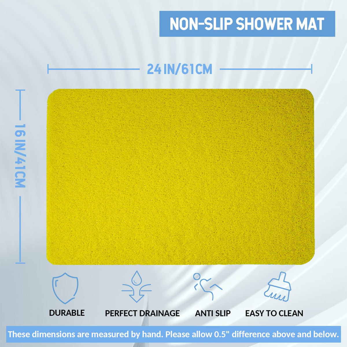 Non Slip Bathtub Mat (2 Count)