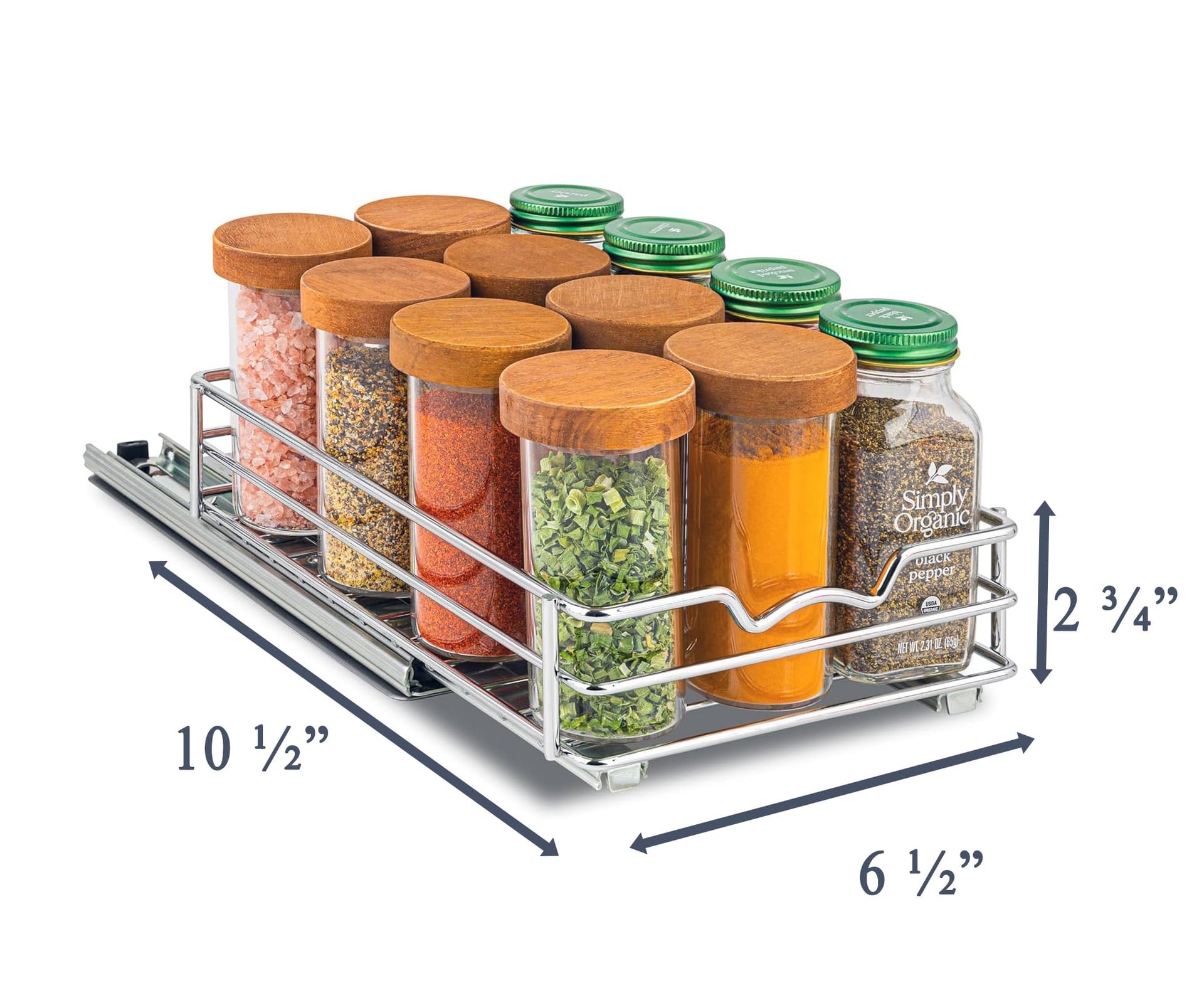 Pull Out Cabinet Organizer for Spices