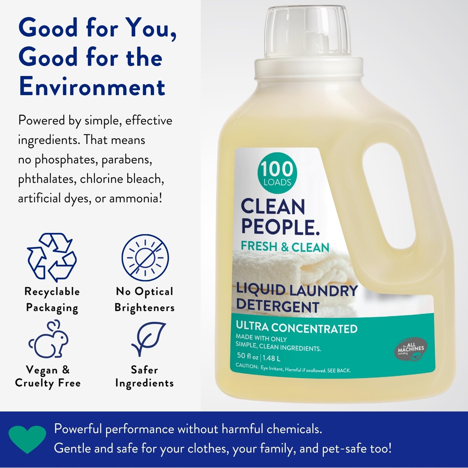 Liquid Laundry Detergent (50 Fl Oz)