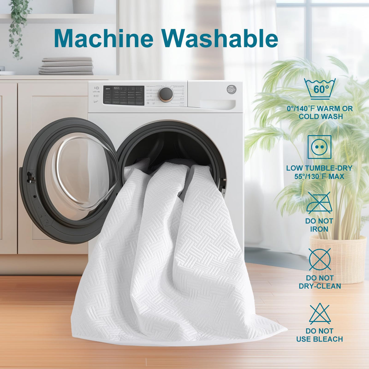 Waterproof Twin Size Mattress Protector with Deep Pockets