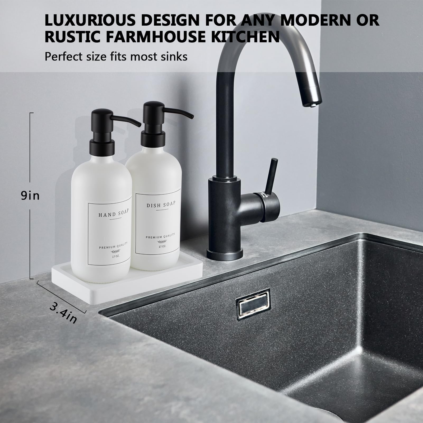 Thick Glass Soap Dispenser