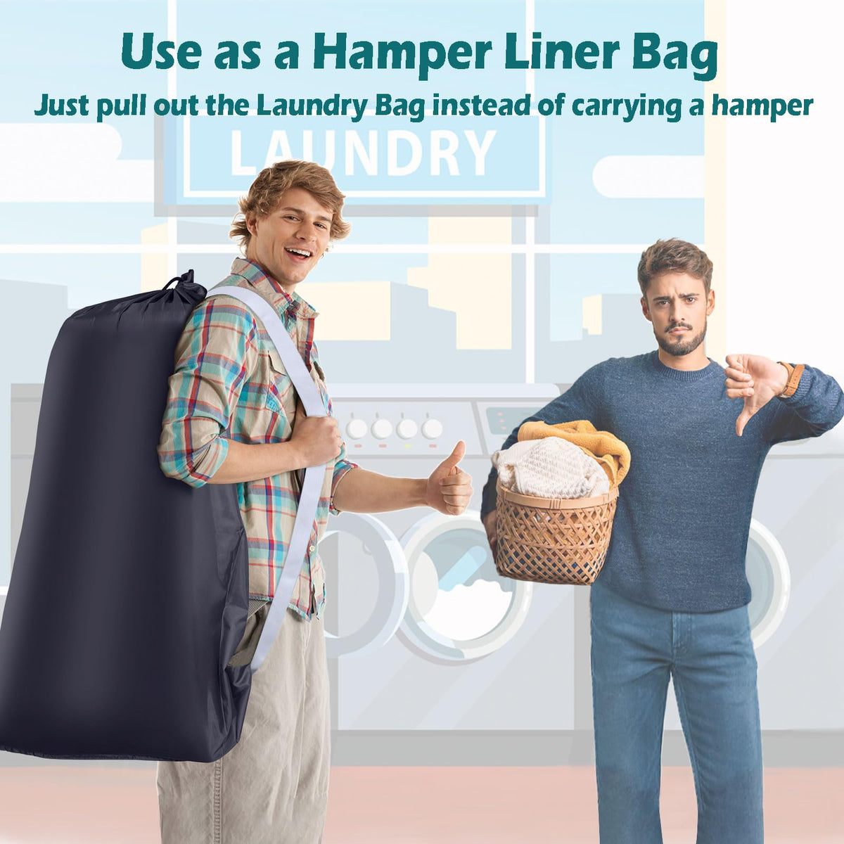 Heavy Duty Laundry Bag (2 Count)