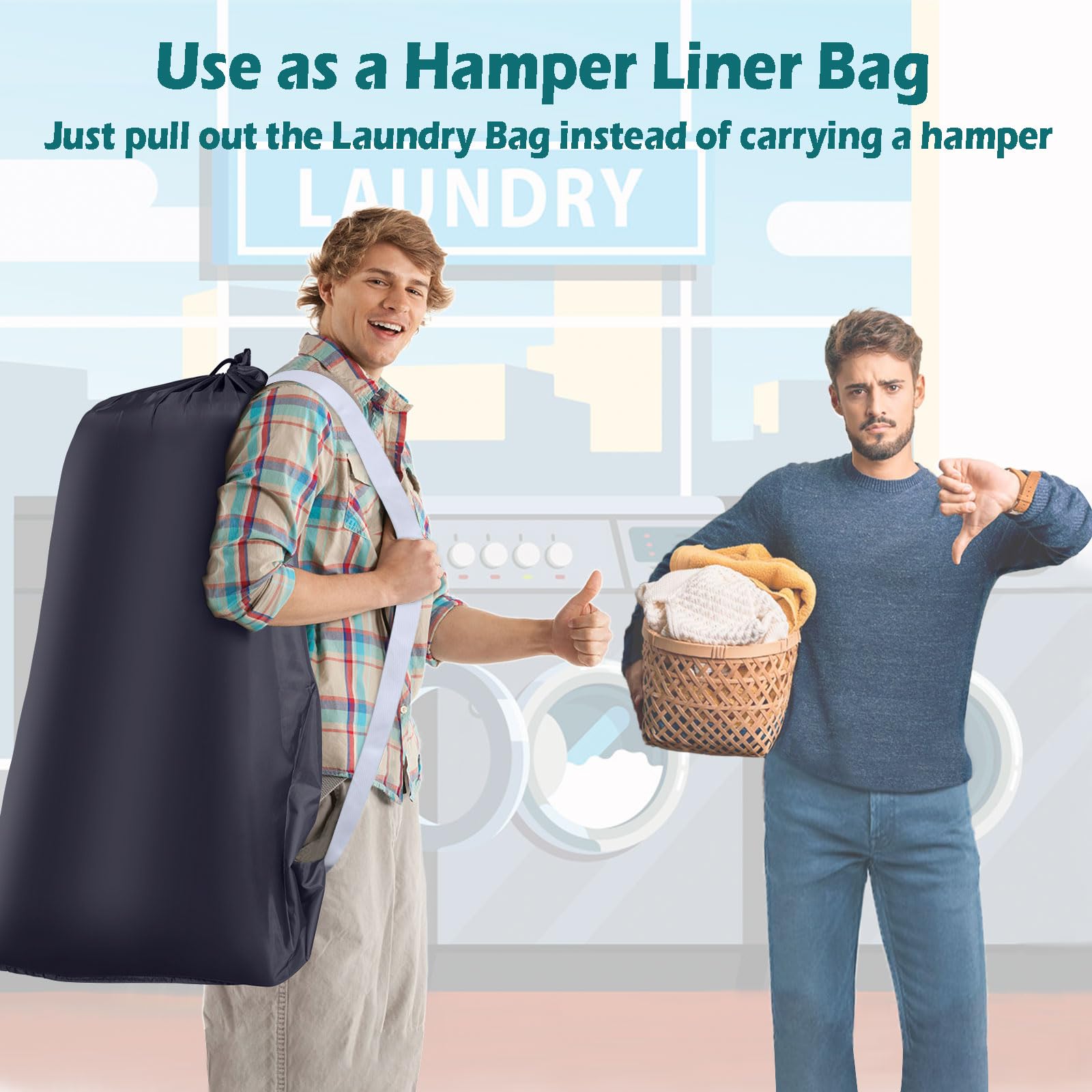 Heavy Duty Laundry Bag (2 Count)