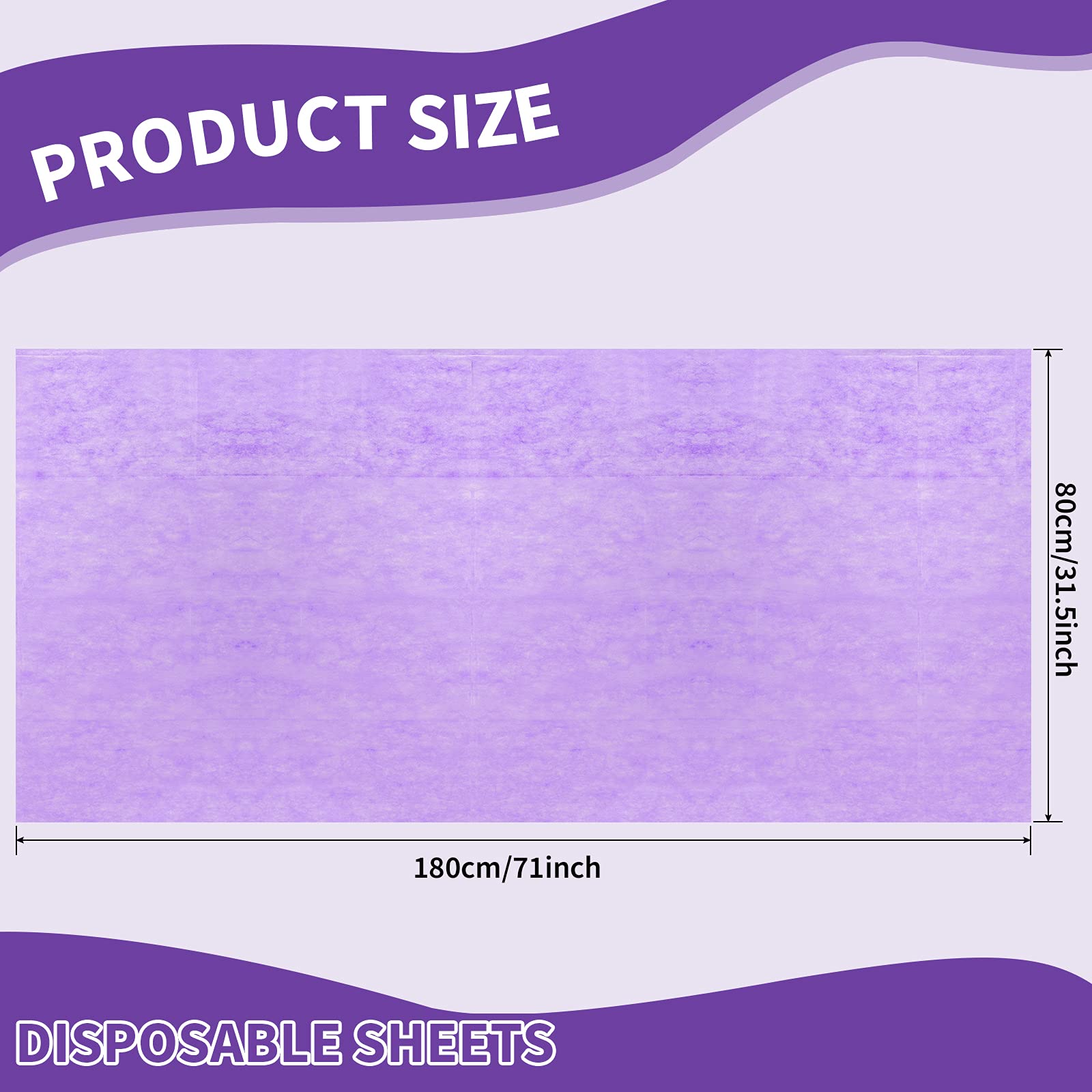 100 Pcs 31.5 x 71 Inch Disposable Bed Sheets Oil