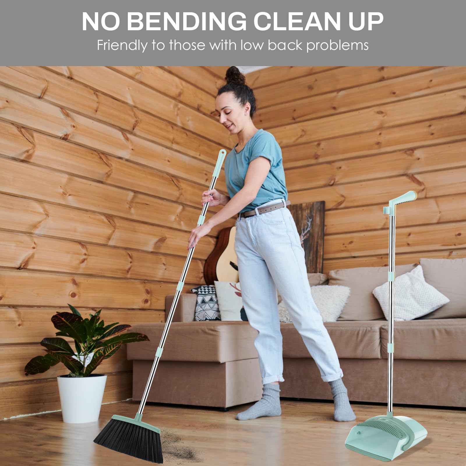 Broom and Dustpan Set for Home