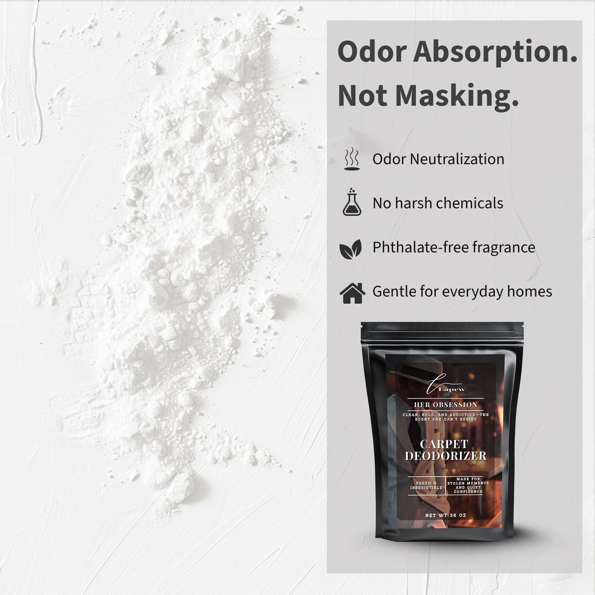 Her Obsession Carpet Deodorizer Powder (36 Ounce)