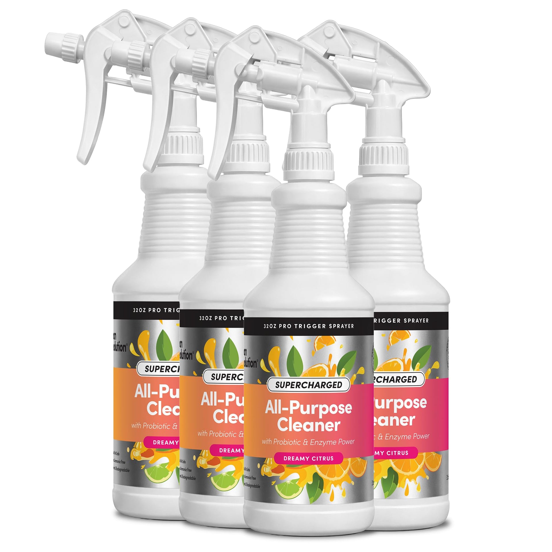 SuperCharged All Purpose Cleaner Refill with Smart Probiotic + Enzyme Complex (128 Fl Oz)