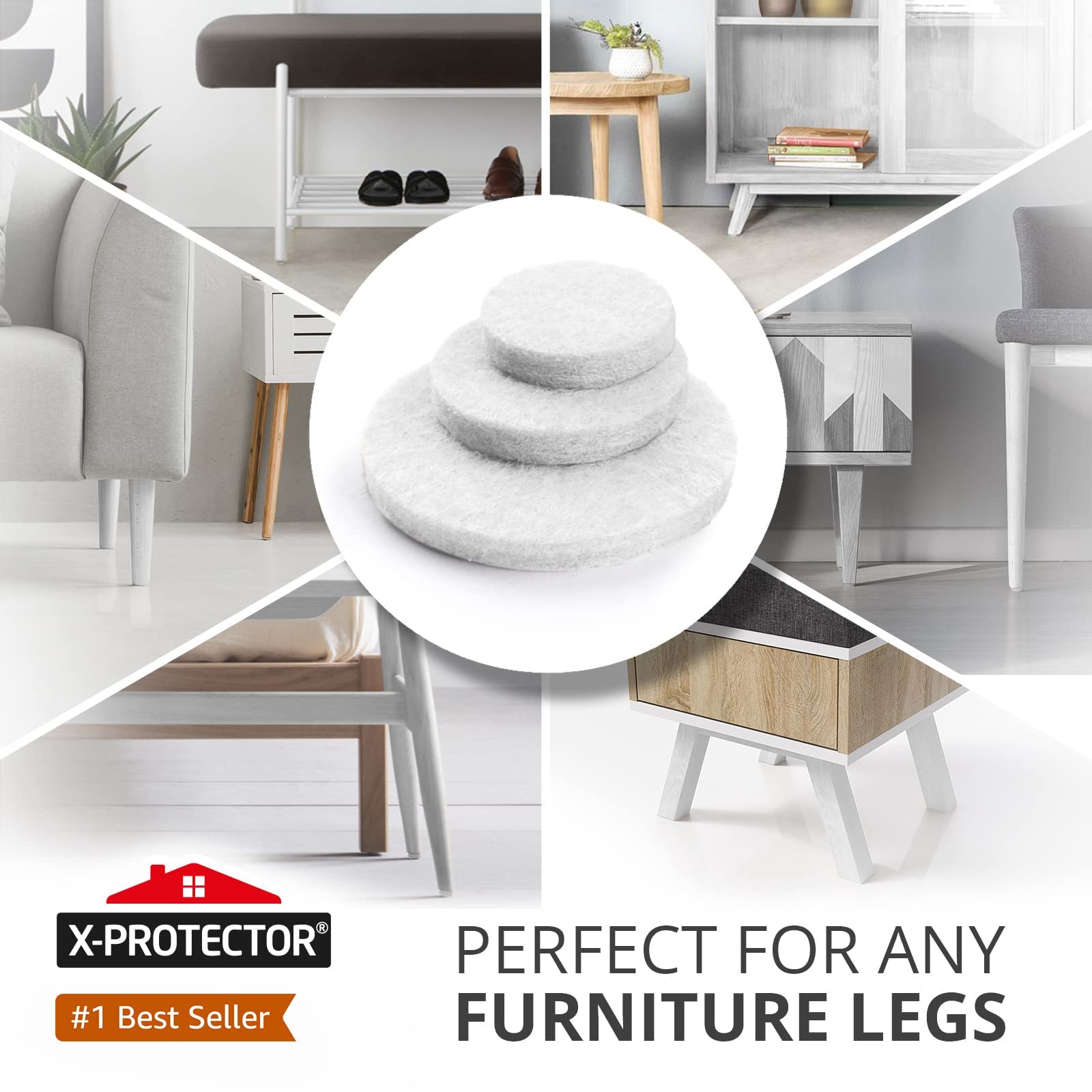 Felt Furniture Pads X (48 Count)