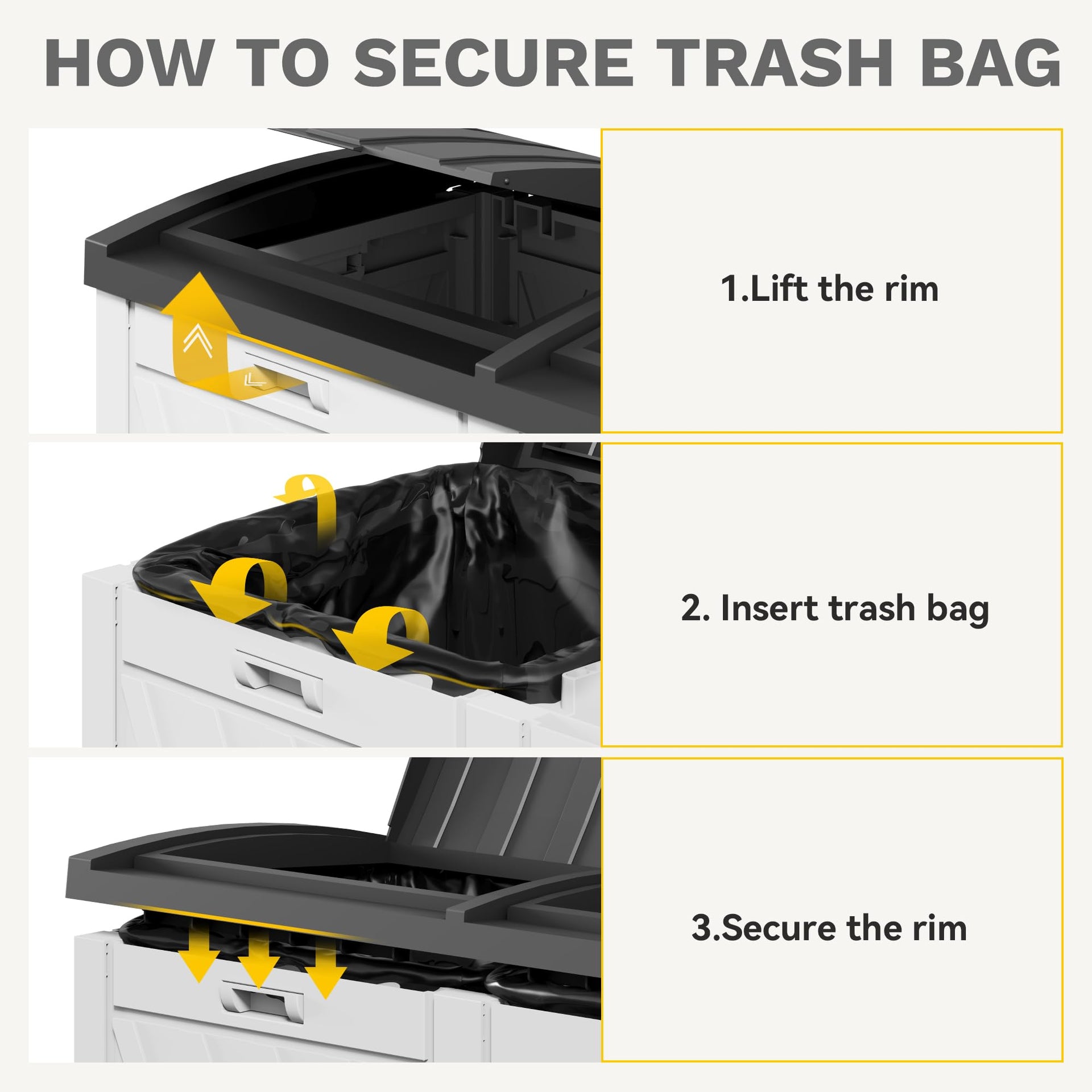 72 Gallon Dual Outdoor Trash Can