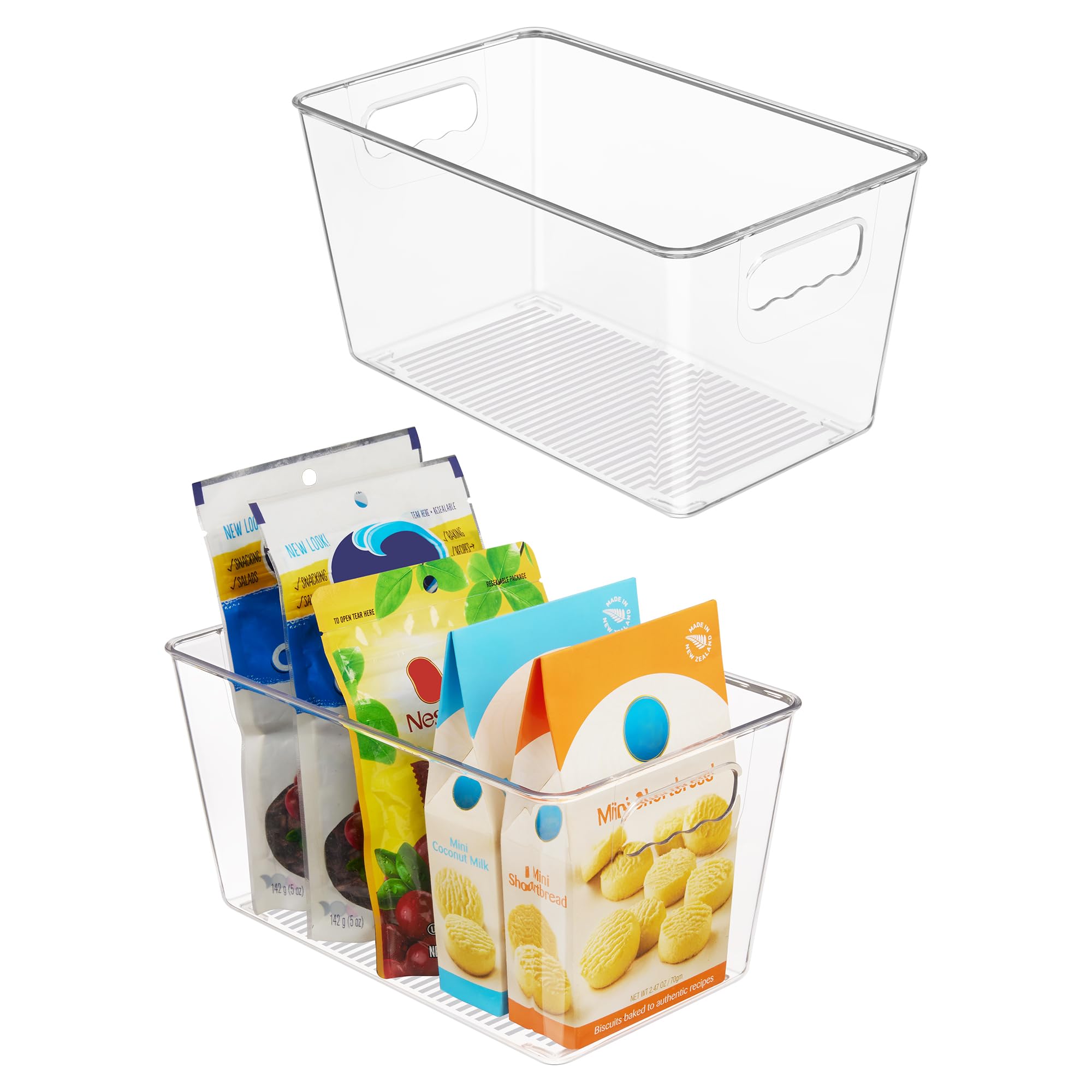 2 Pack Clear Storage Bins (2 Count)