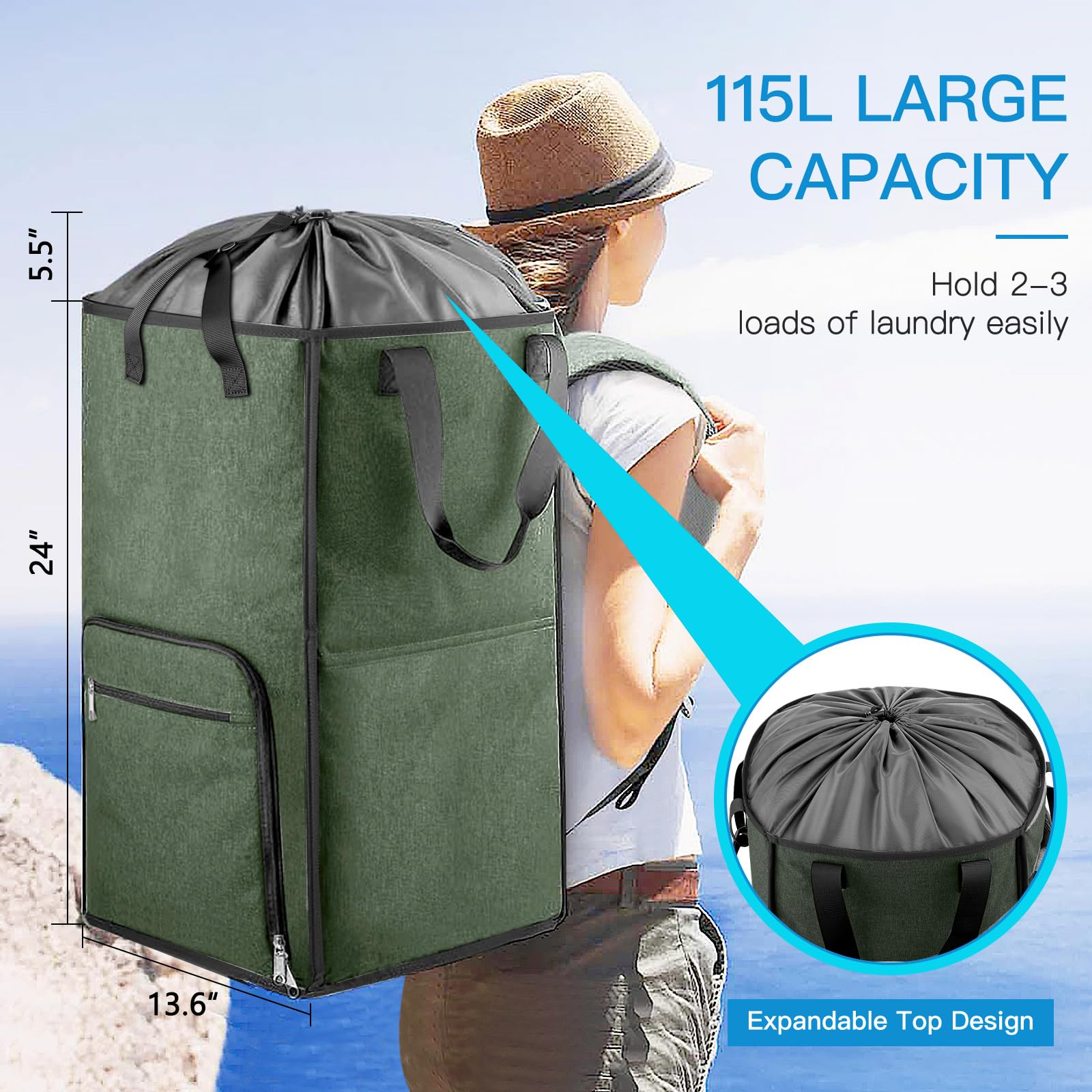 Laundry Backpack Bag