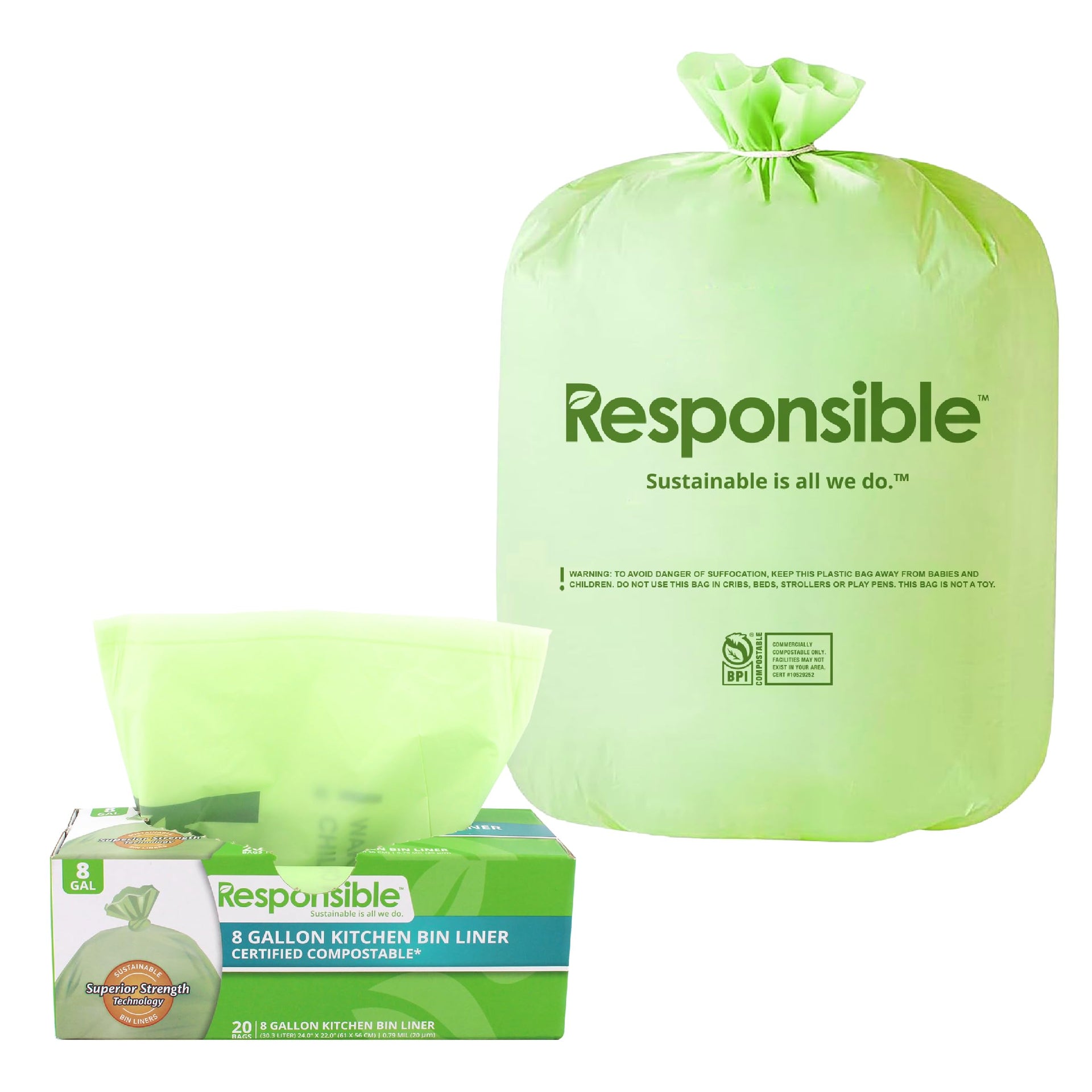 Kitchen Bin Liners (20 Count)