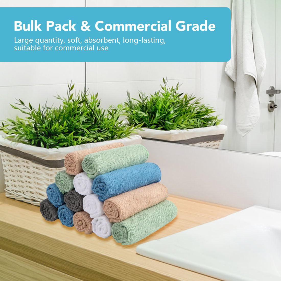 Washcloths Bulk (200 Count)