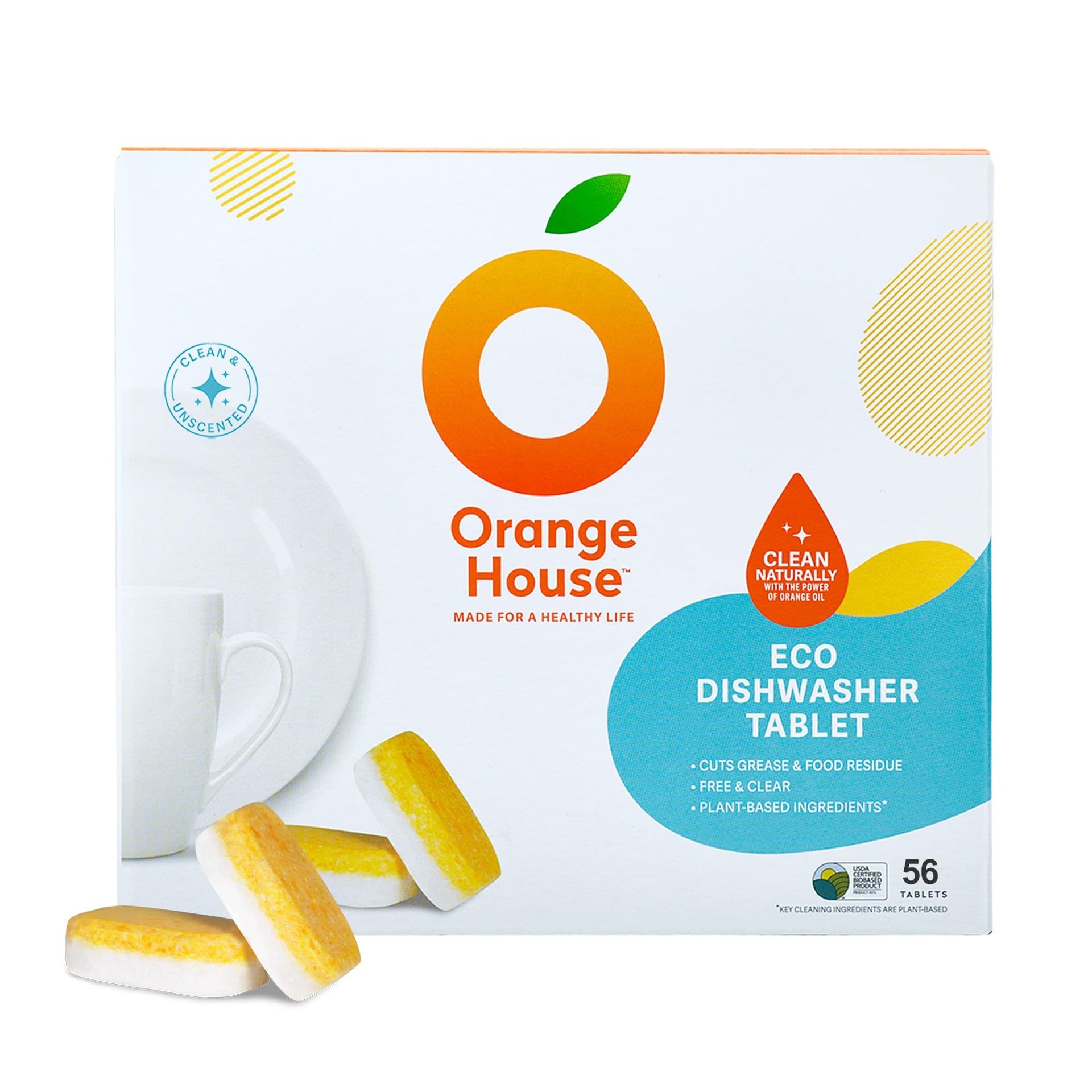 Plant Based Dishwasher Detergent Tablets (56 Count) - ModHome Supplies