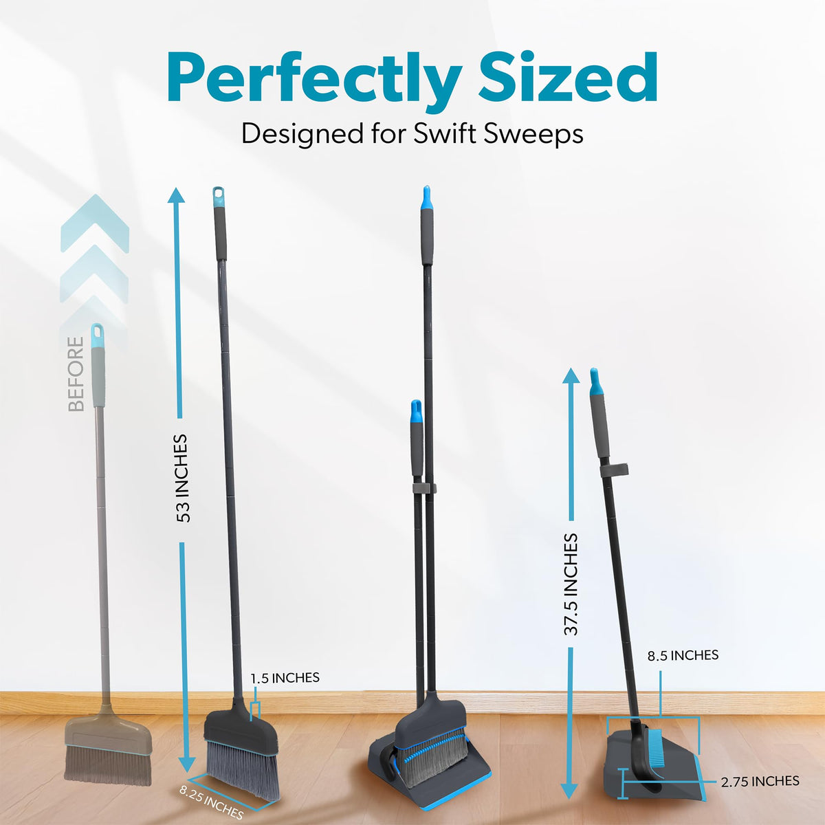 Butler Broom & Dustpan Set