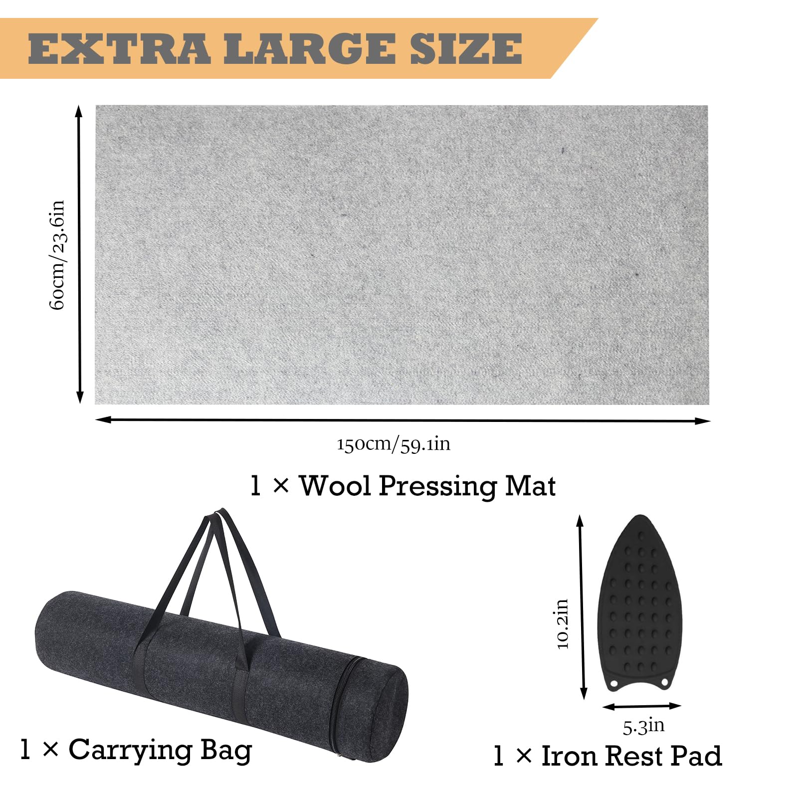 Wool Pressing Mat for Quilting